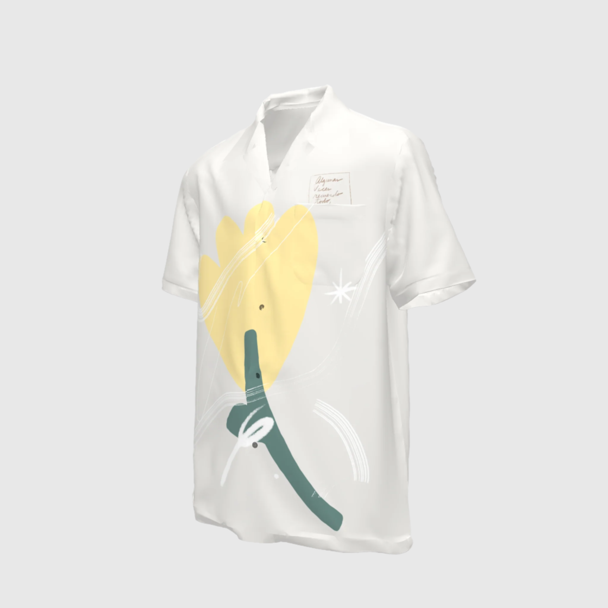 Guayabera Flor de Mantequilla - Pure Linen