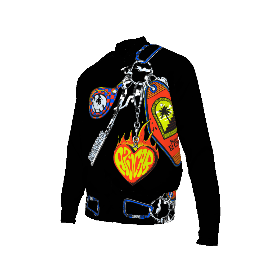 'Llaves del Cibao' Bomber Jacket in Azúcar Azul Oscuro
