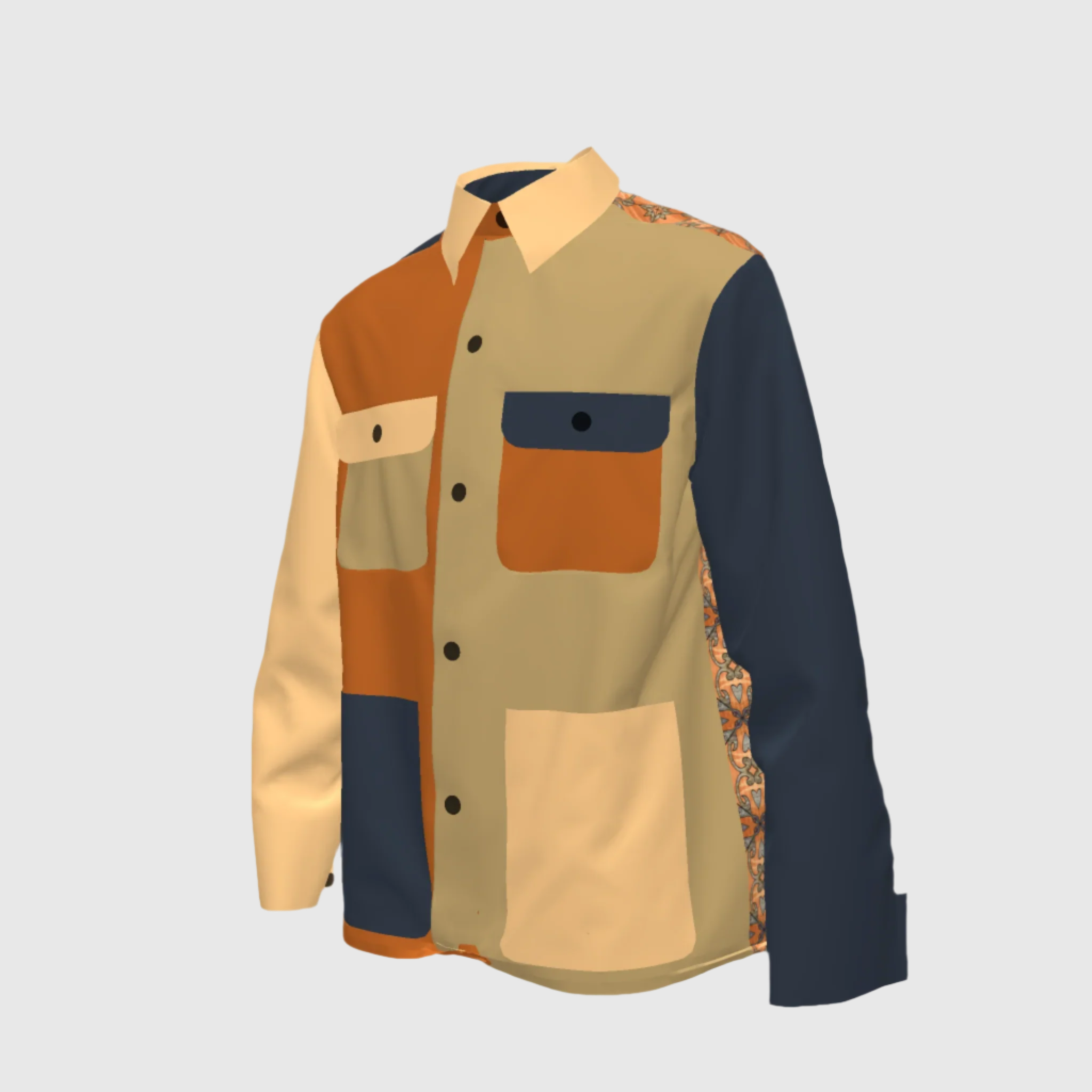 Denim Jacket Colonial In Colón Print