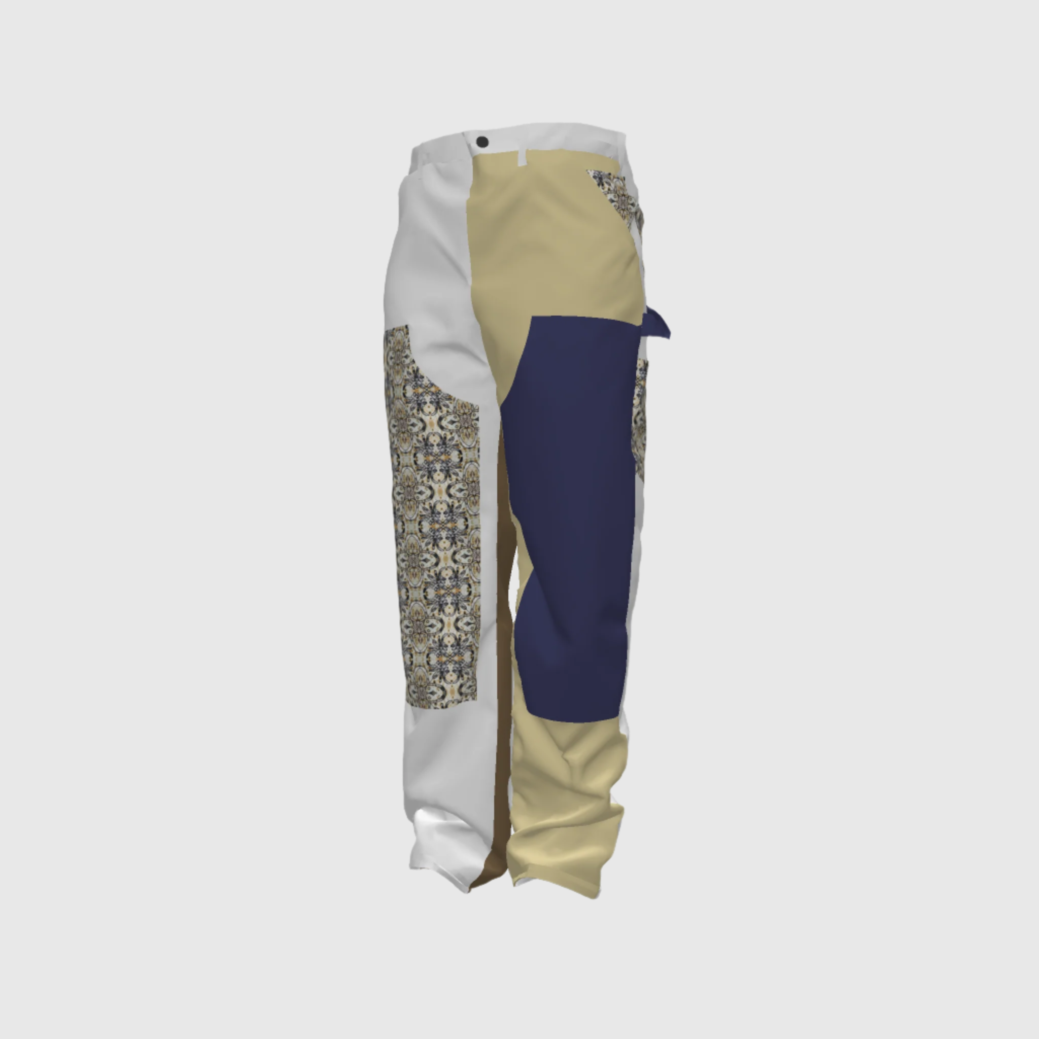 Boxy Jeans Colonial In Las Damas Print