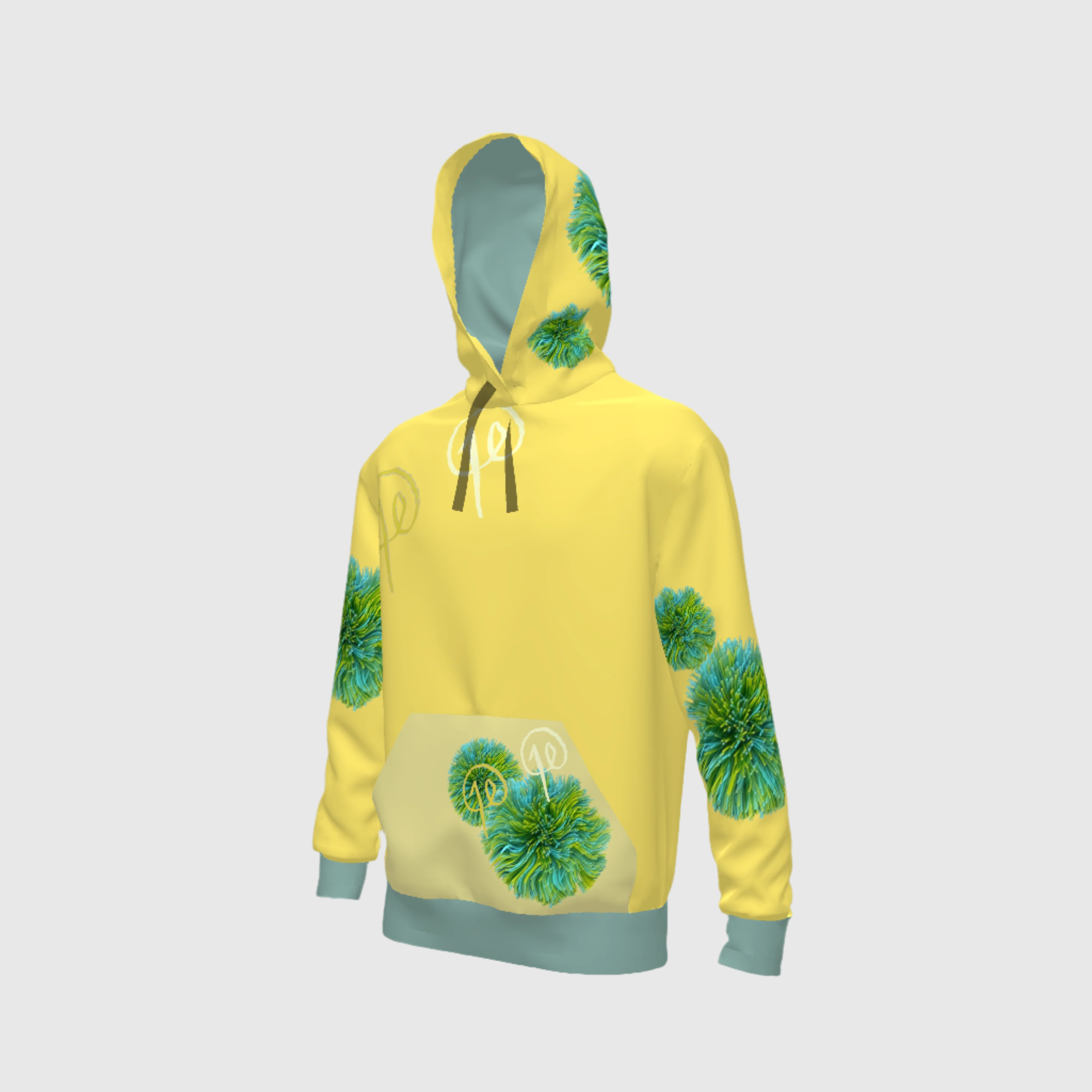 Green Koosh Hoodie