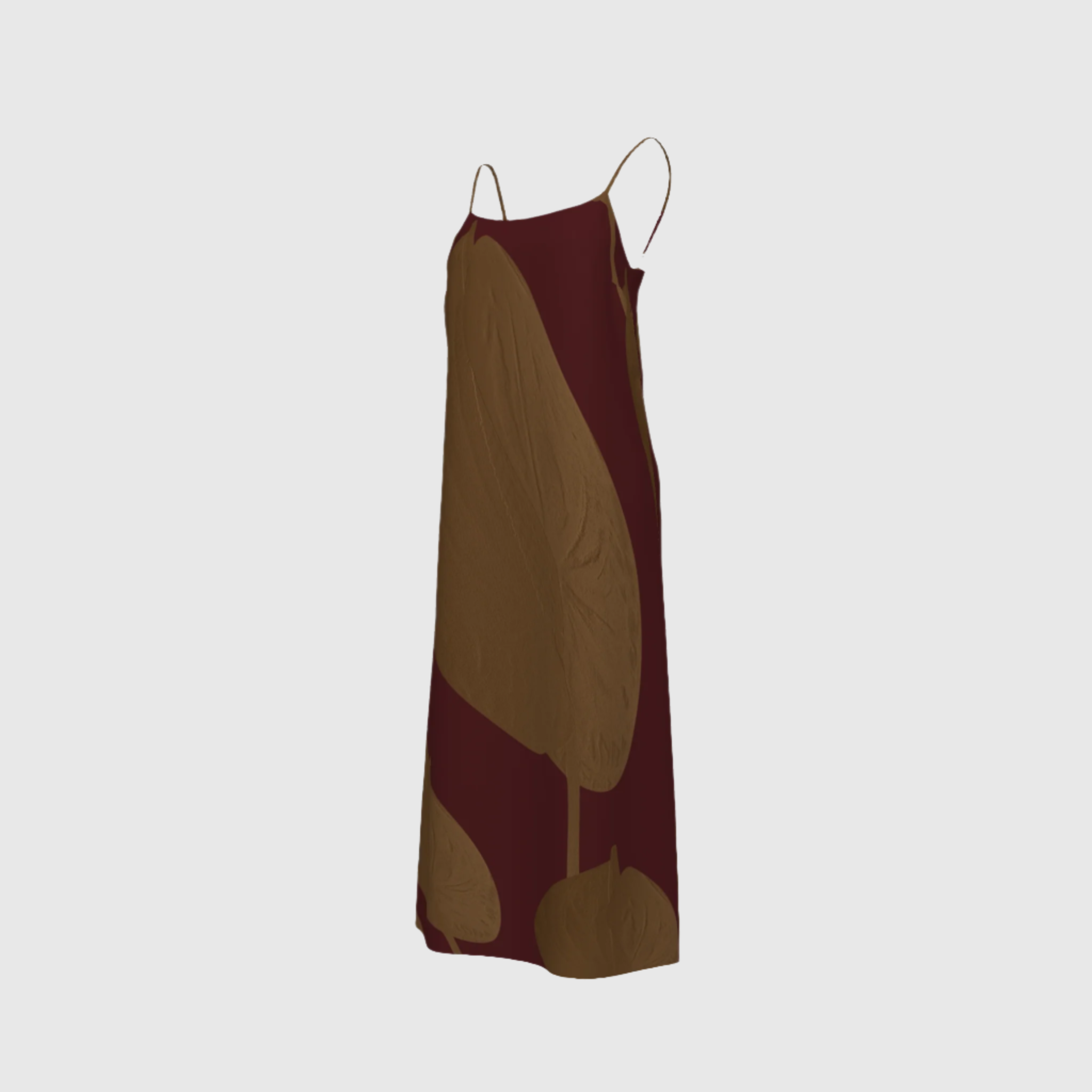 Anthurium Royale Long Slip Dress