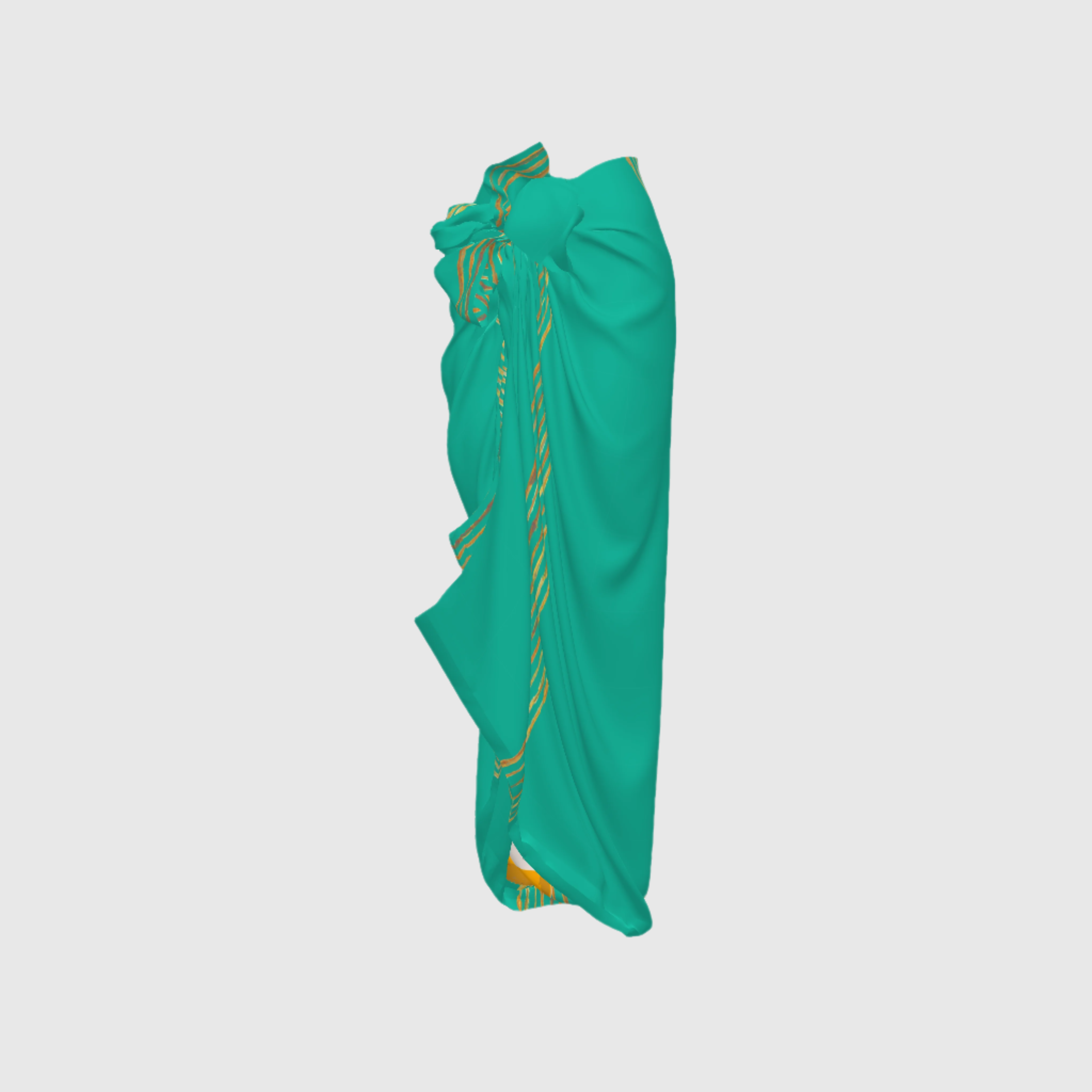 Teal Merengue Stripe Pareo