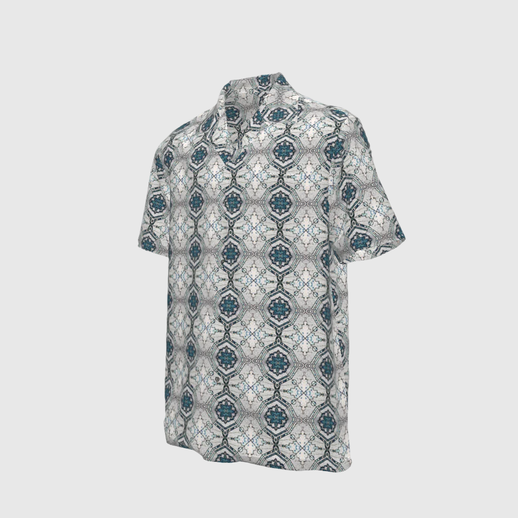 Short-sleeved Shirt Colonial In Meriño Print
