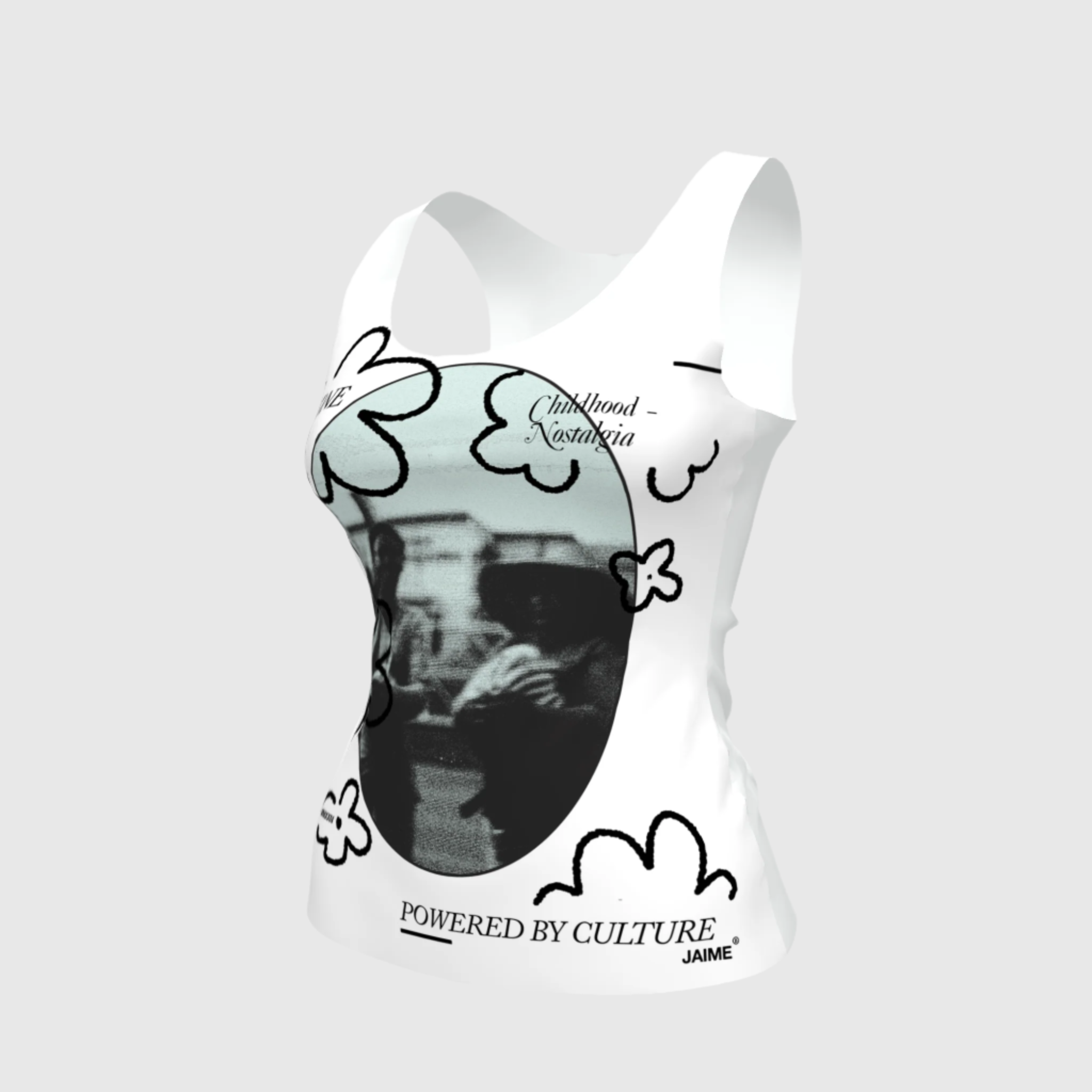‘Recuerdos en Flor’ Fitted Tank Top