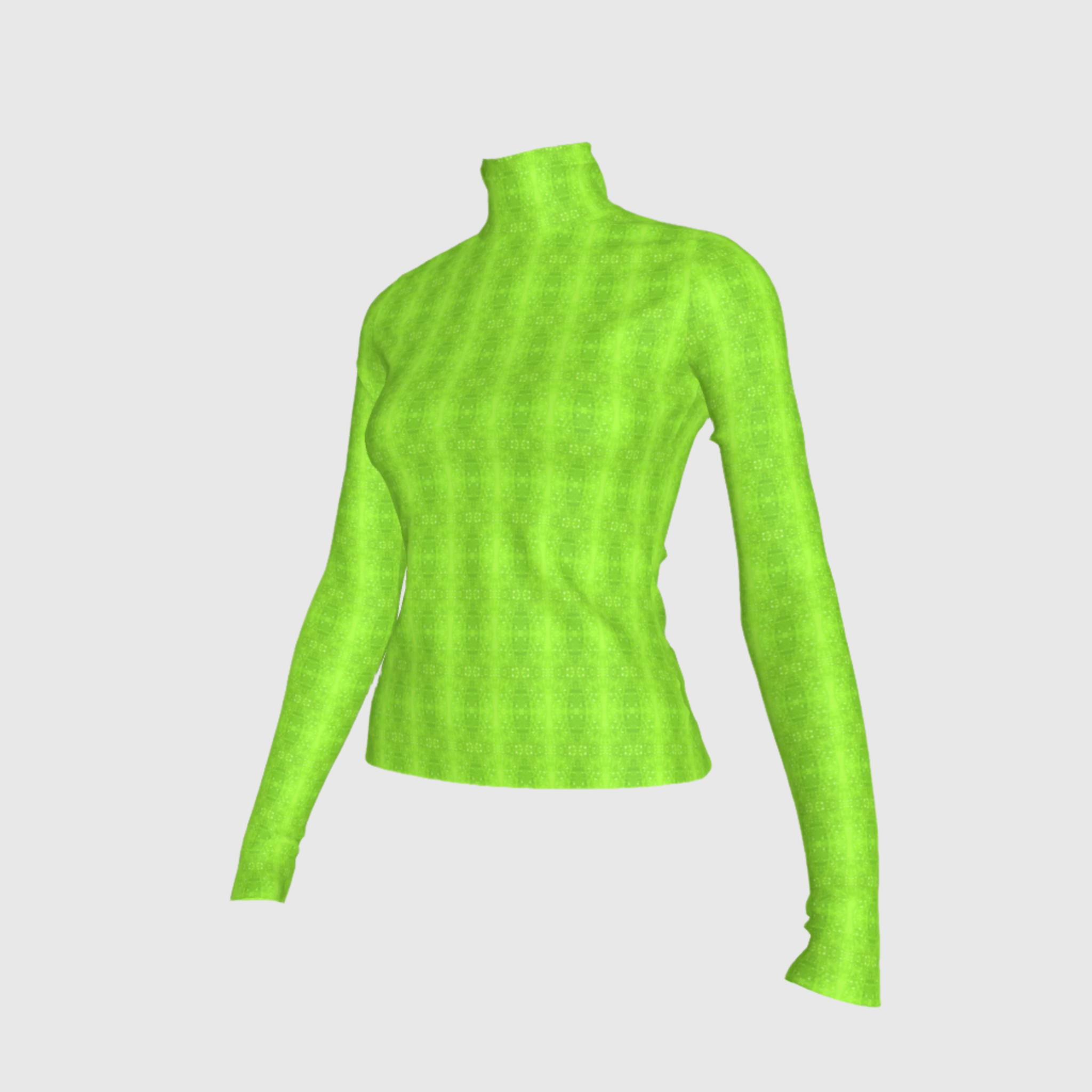 Acid Green Turtle Neck