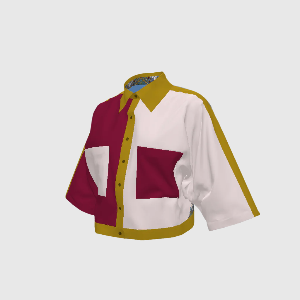 Crop Blouse Colonial In El Conde Print