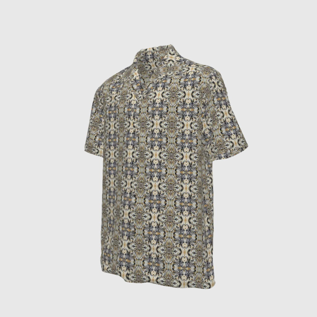 Short-sleeved Shirt Colonial In Las Damas Print