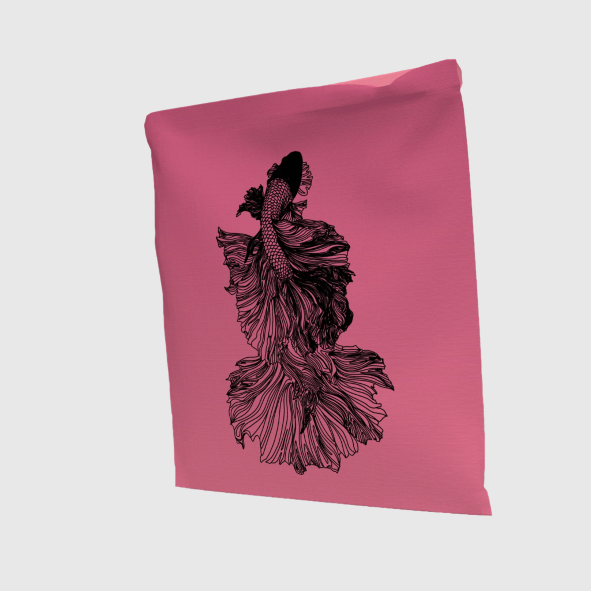 Black Betta Cloth In Salinas Pink