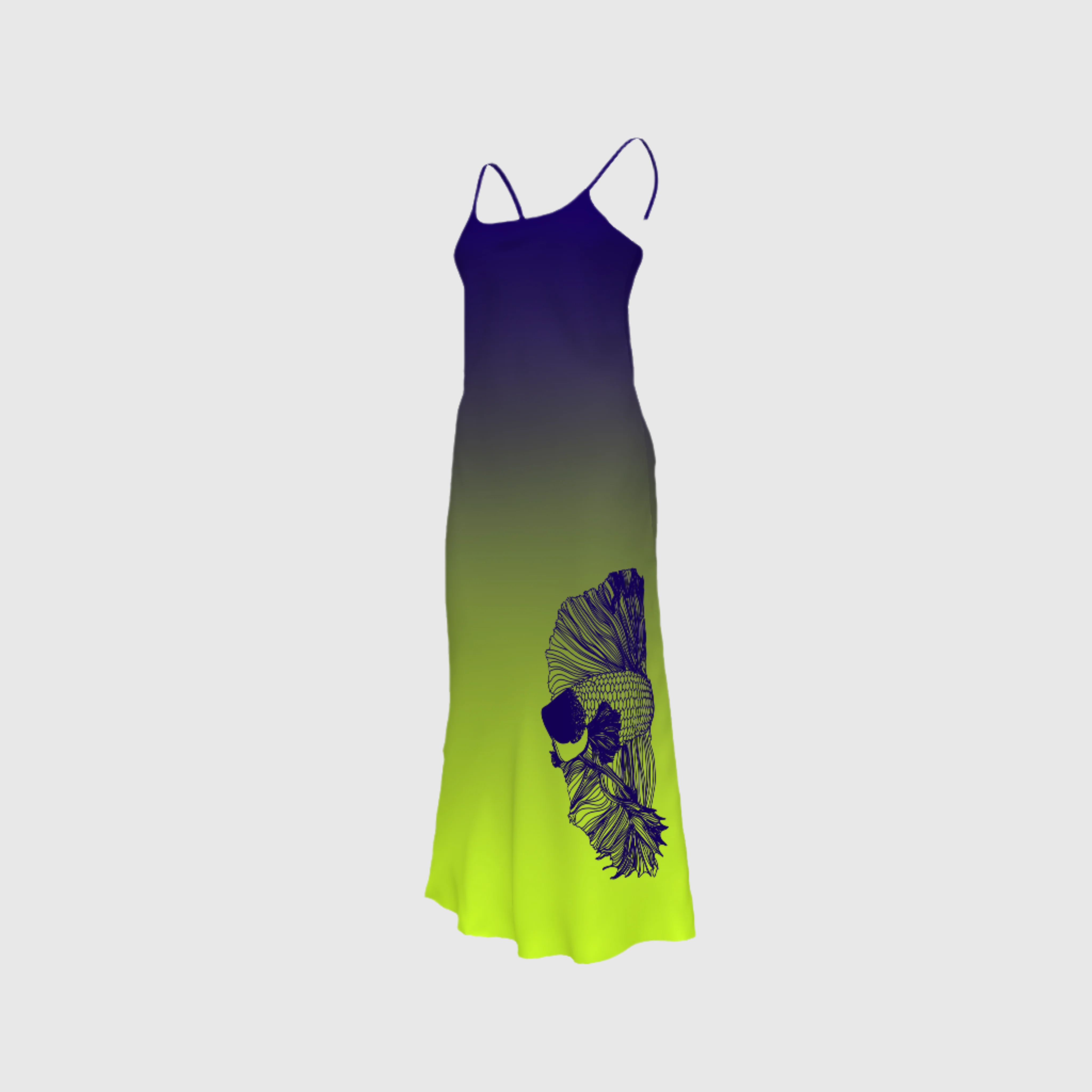 Slip Dress Betta In Nightfall Print