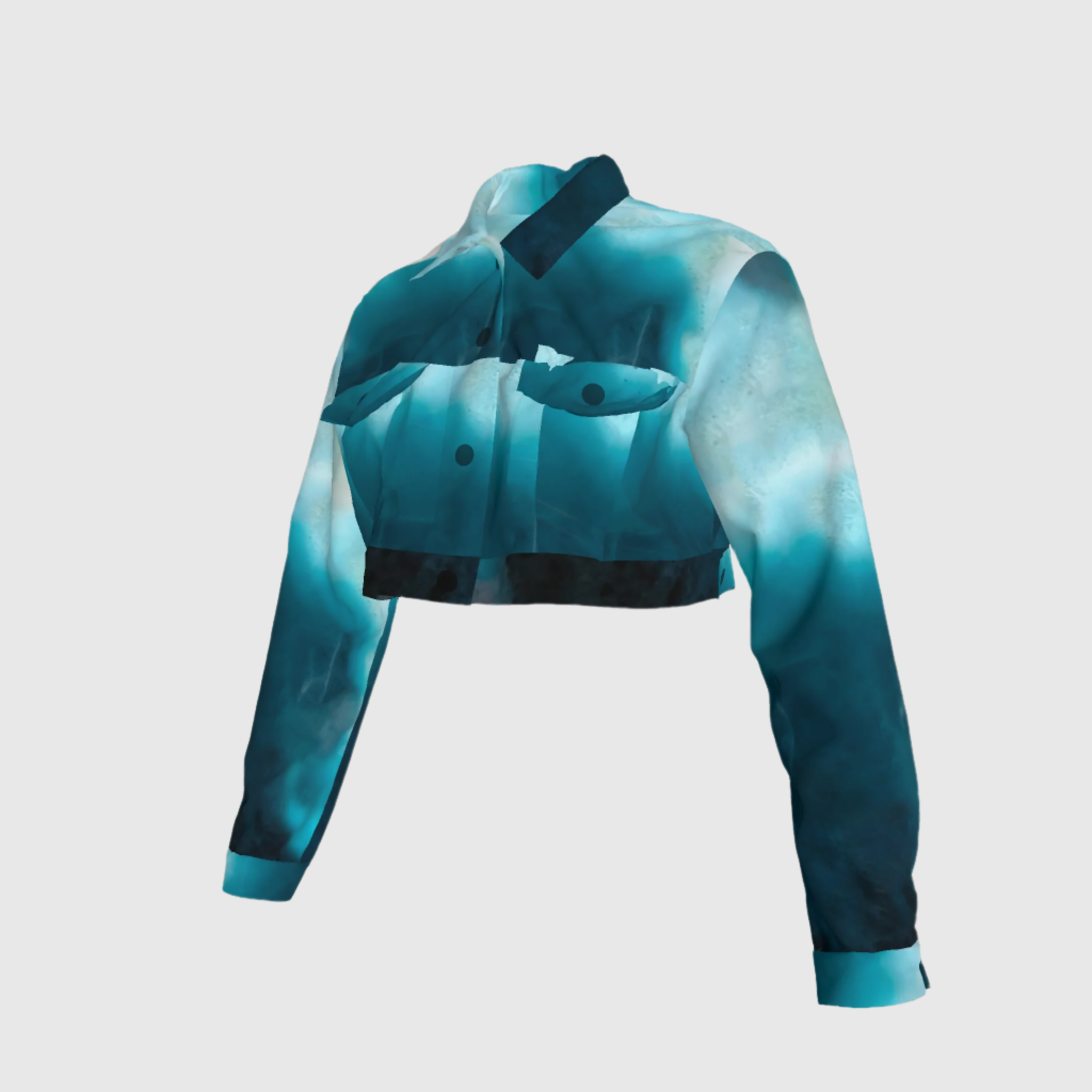 Dark Larimar Crop Jacket