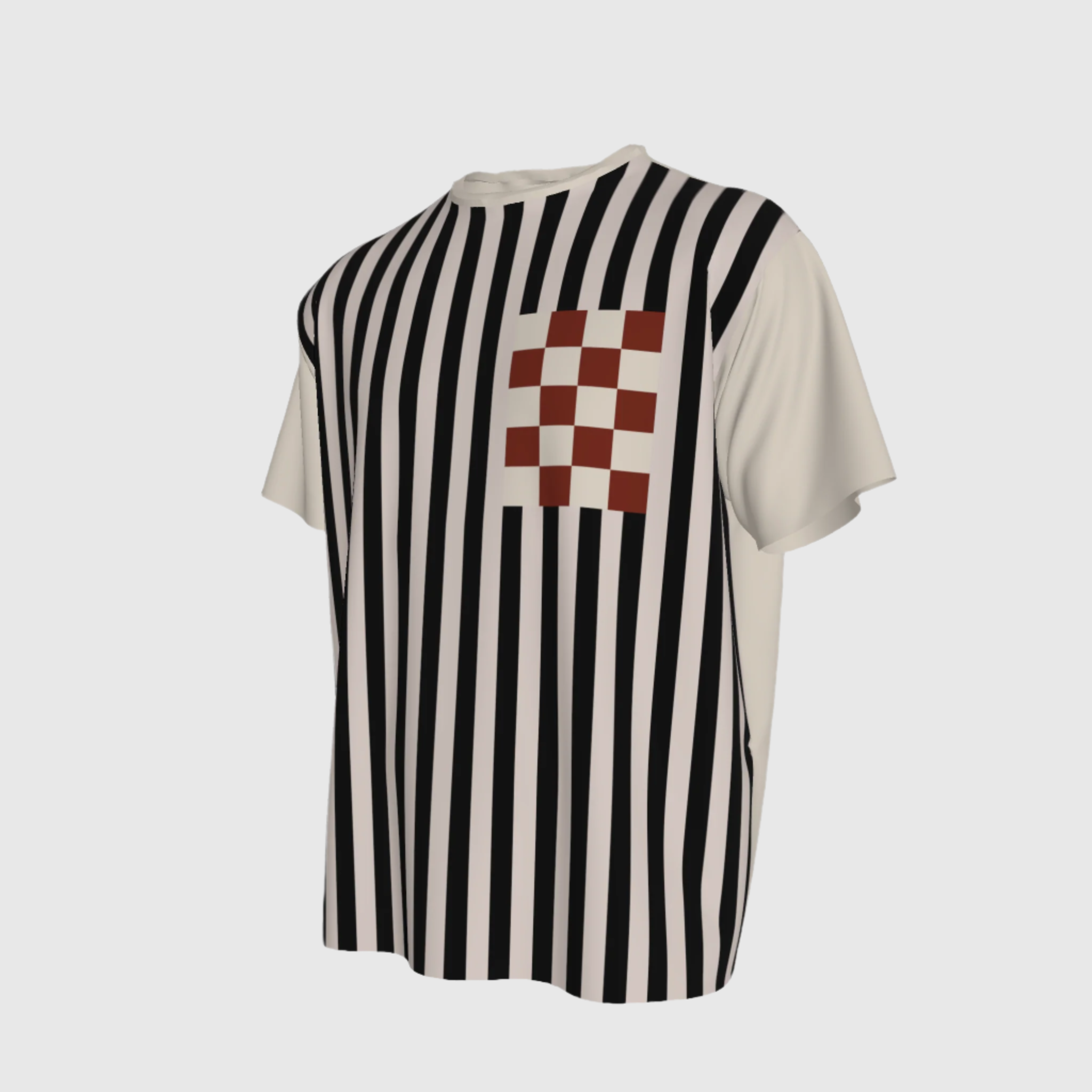 Relaxed Crew Neck Stripes Tee