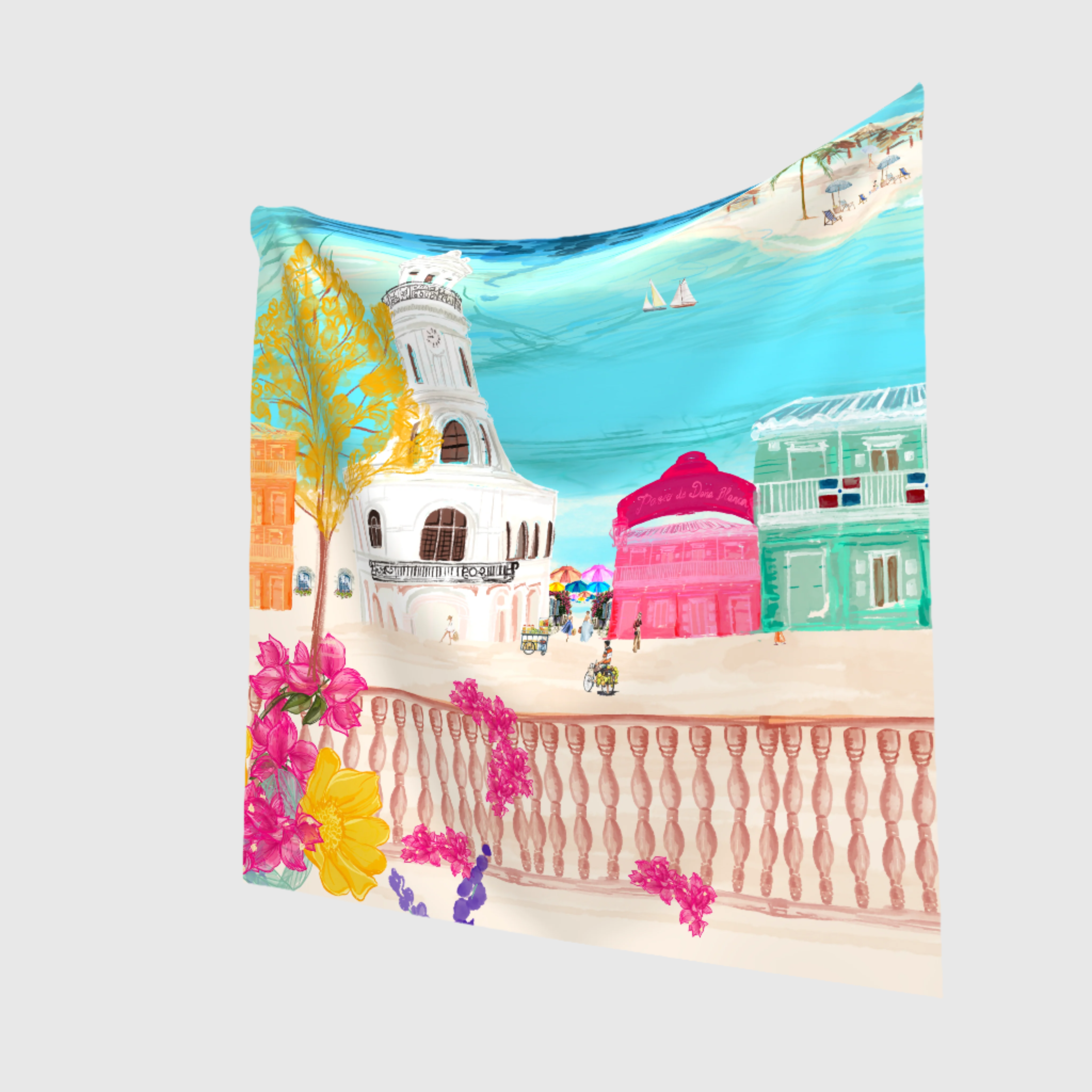 "Novia del Atlántico" 30x30 Scarf
