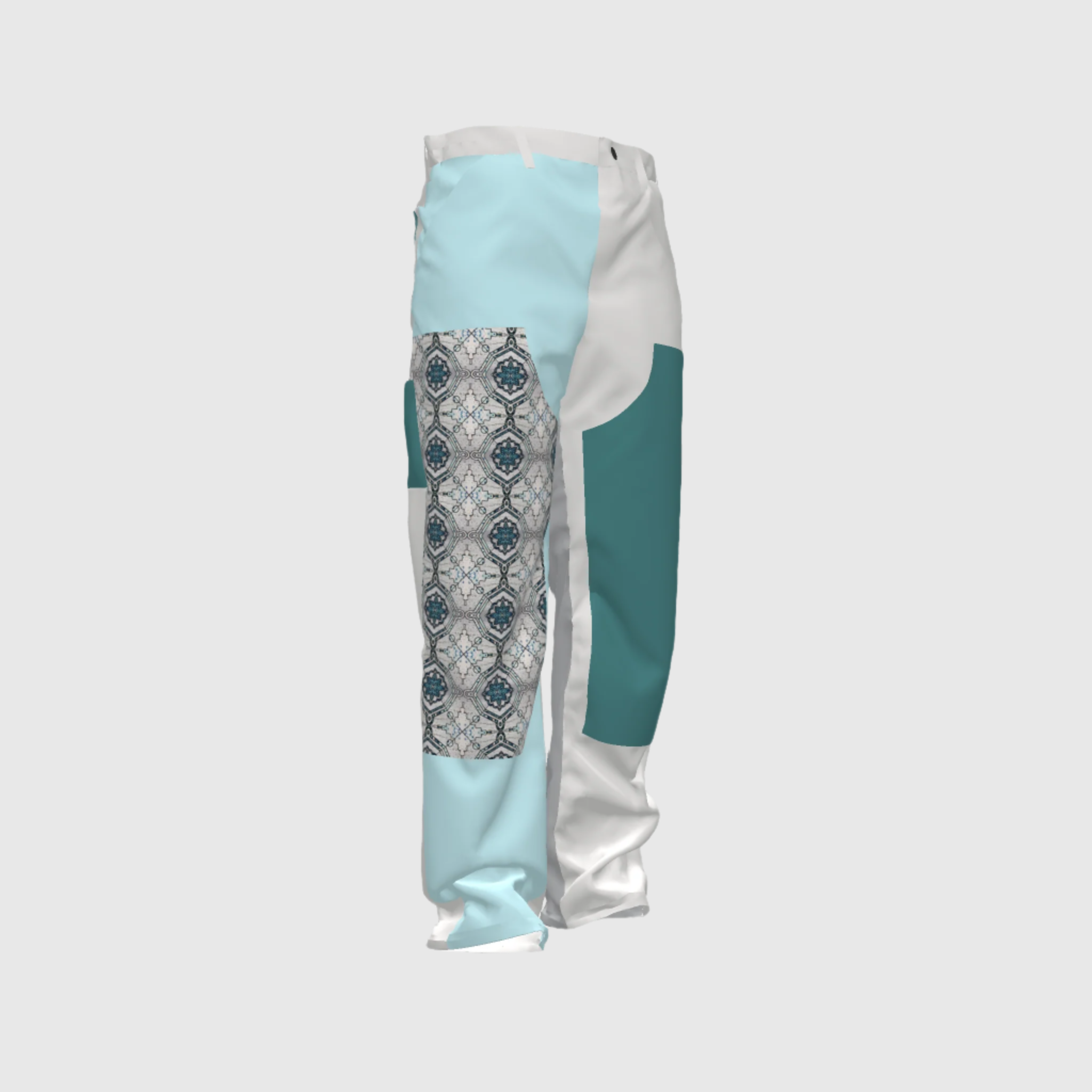 Boxy Jeans Colonial In Meriño Print