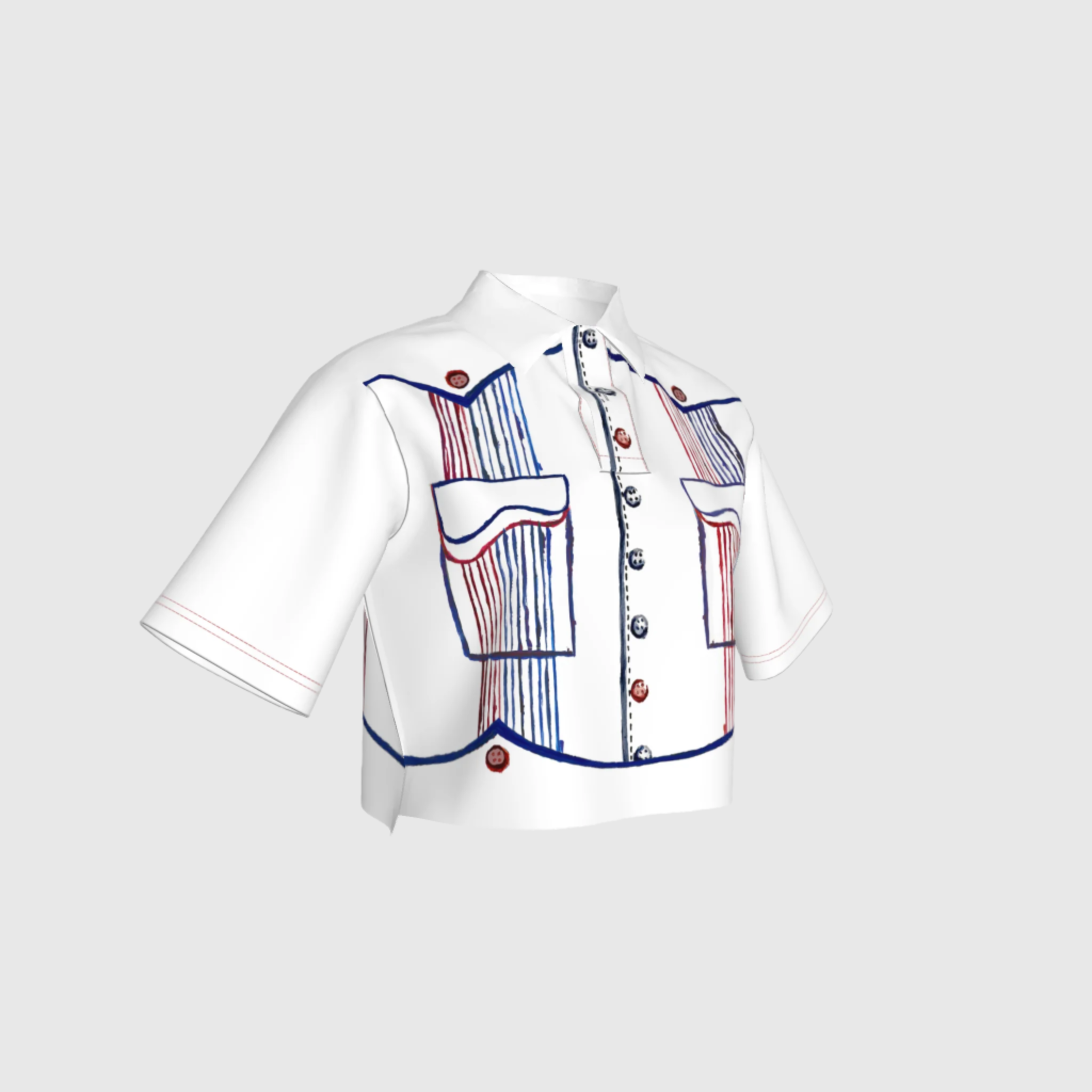 Chaca Cropped Polo Rugby