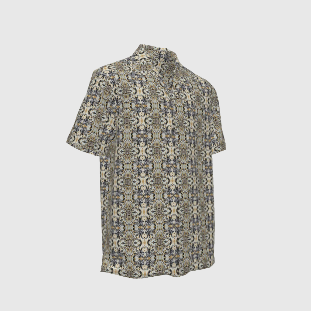 Short-sleeved Shirt Colonial In Las Damas Print
