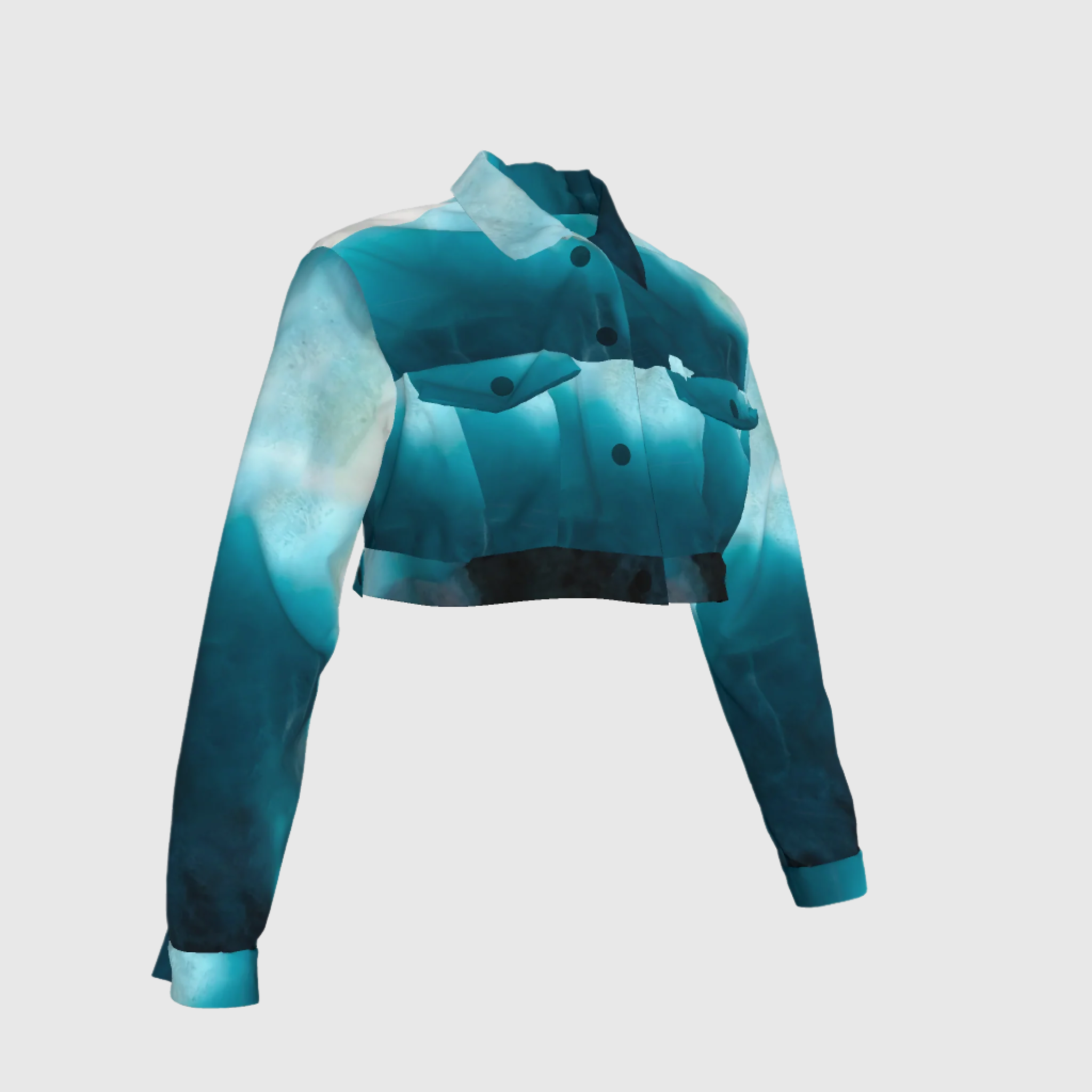 Dark Larimar Crop Jacket