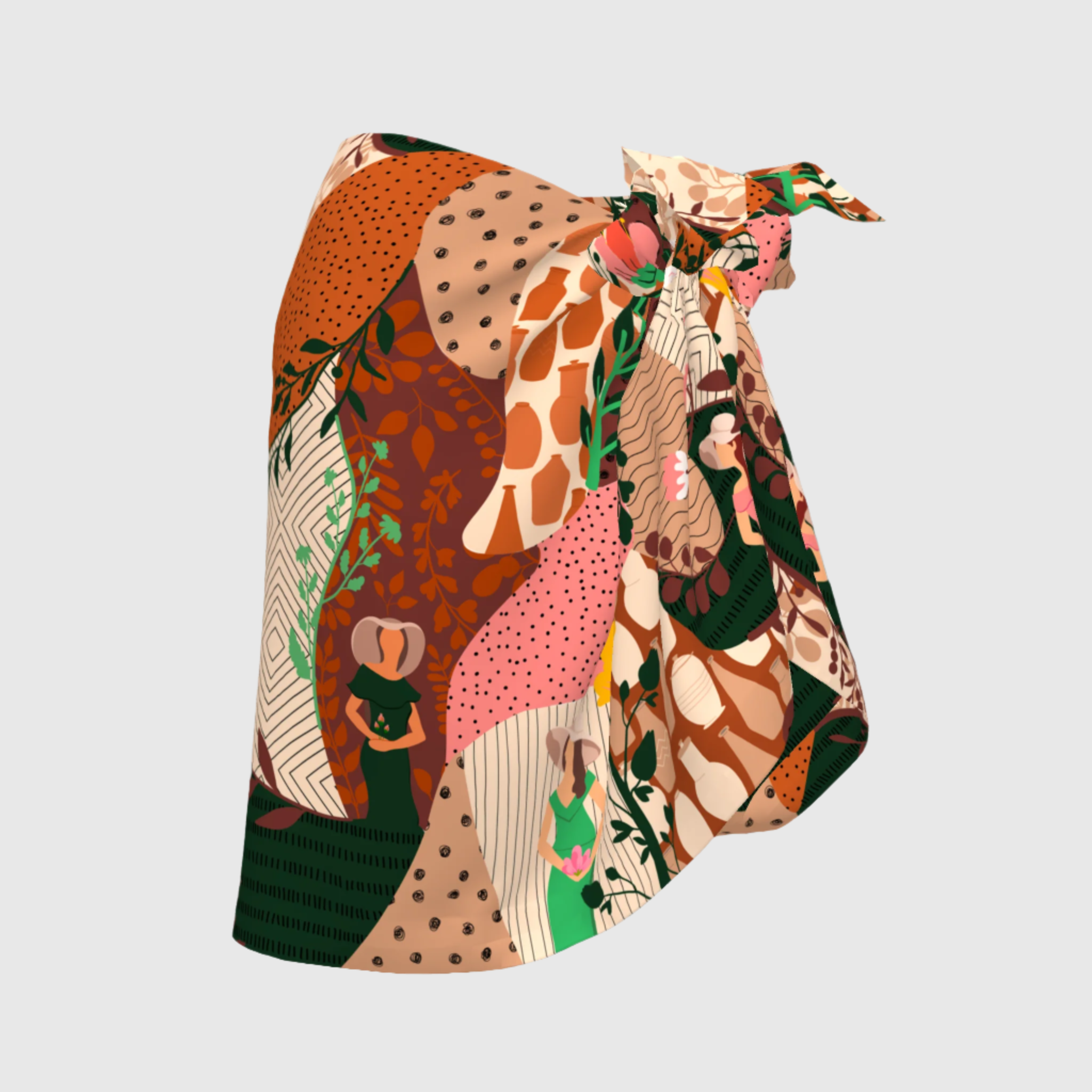 Lia Sarong | Muñecas print