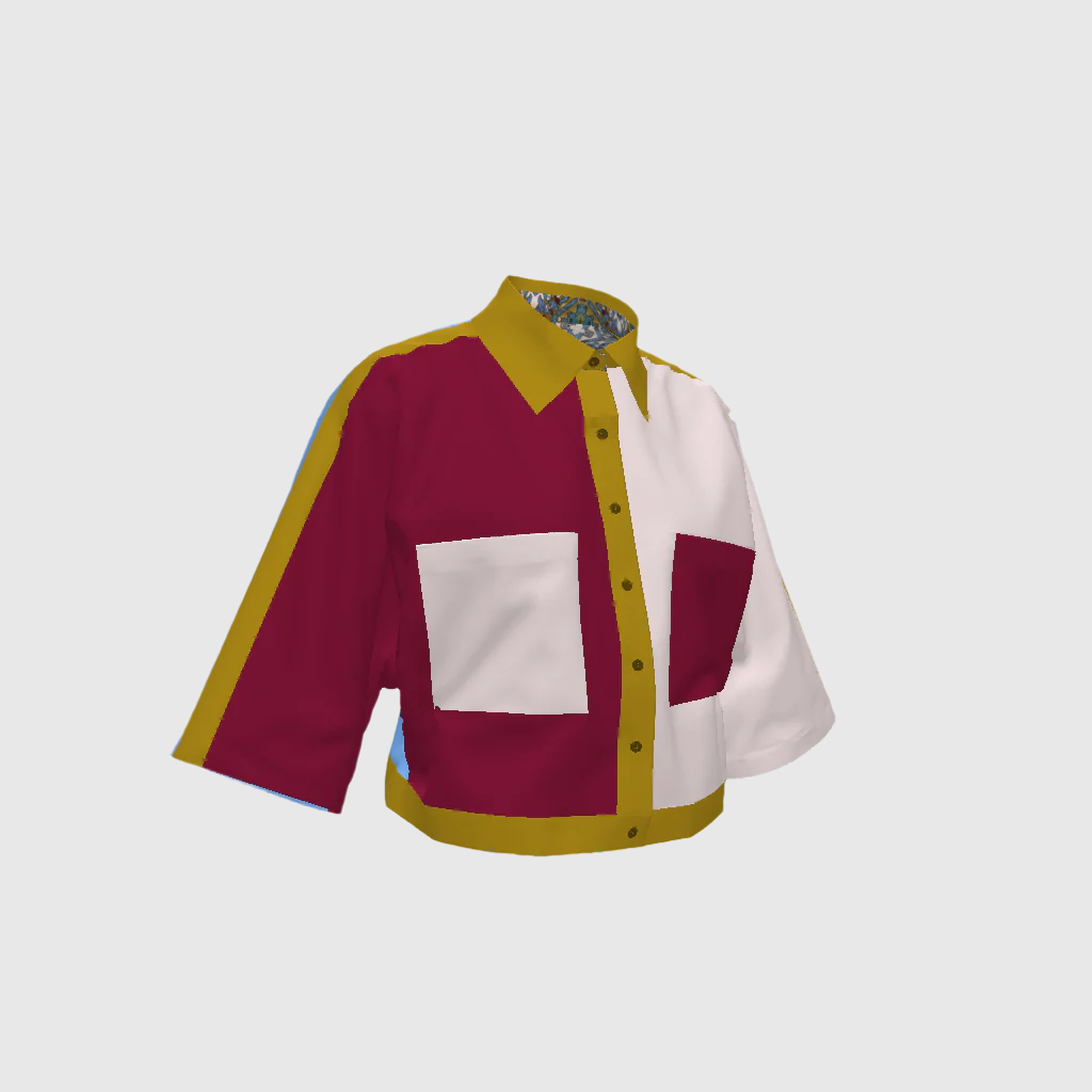 Crop Blouse Colonial In El Conde Print