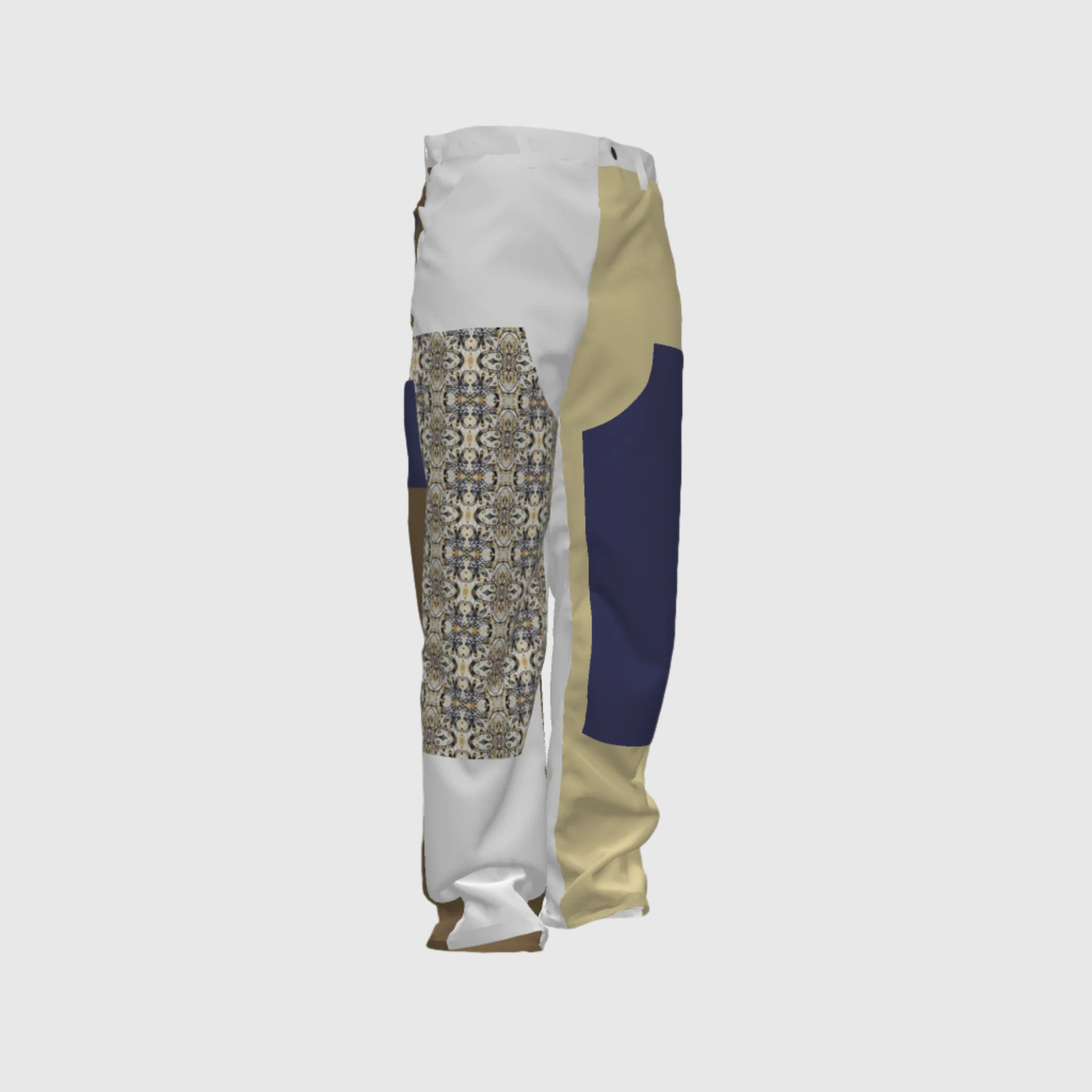 Boxy Jeans Colonial In Las Damas Print