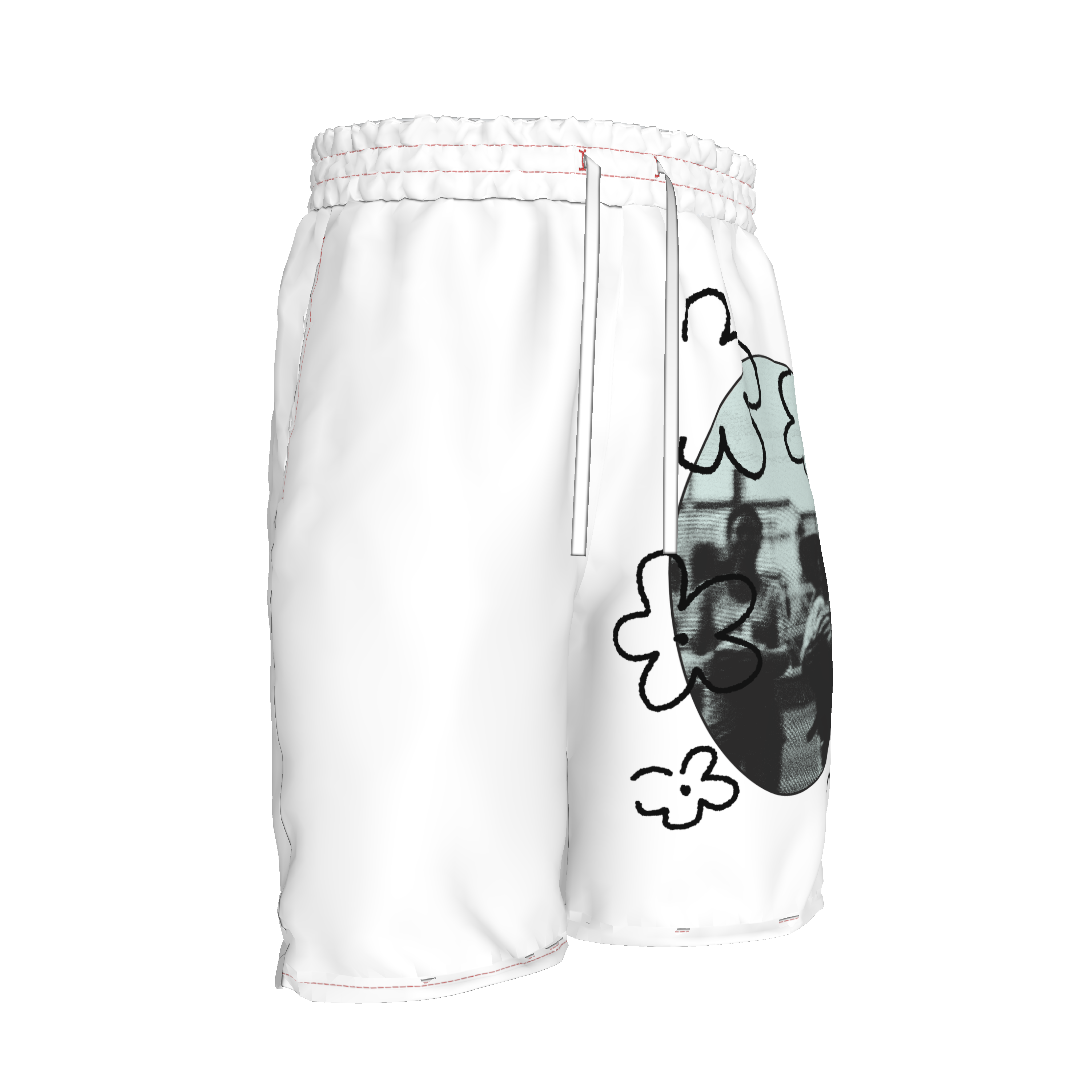‘Recuerdos en Flor’ Woven Basketball Shorts