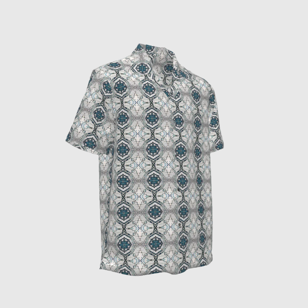 Short-sleeved Shirt Colonial In Meriño Print