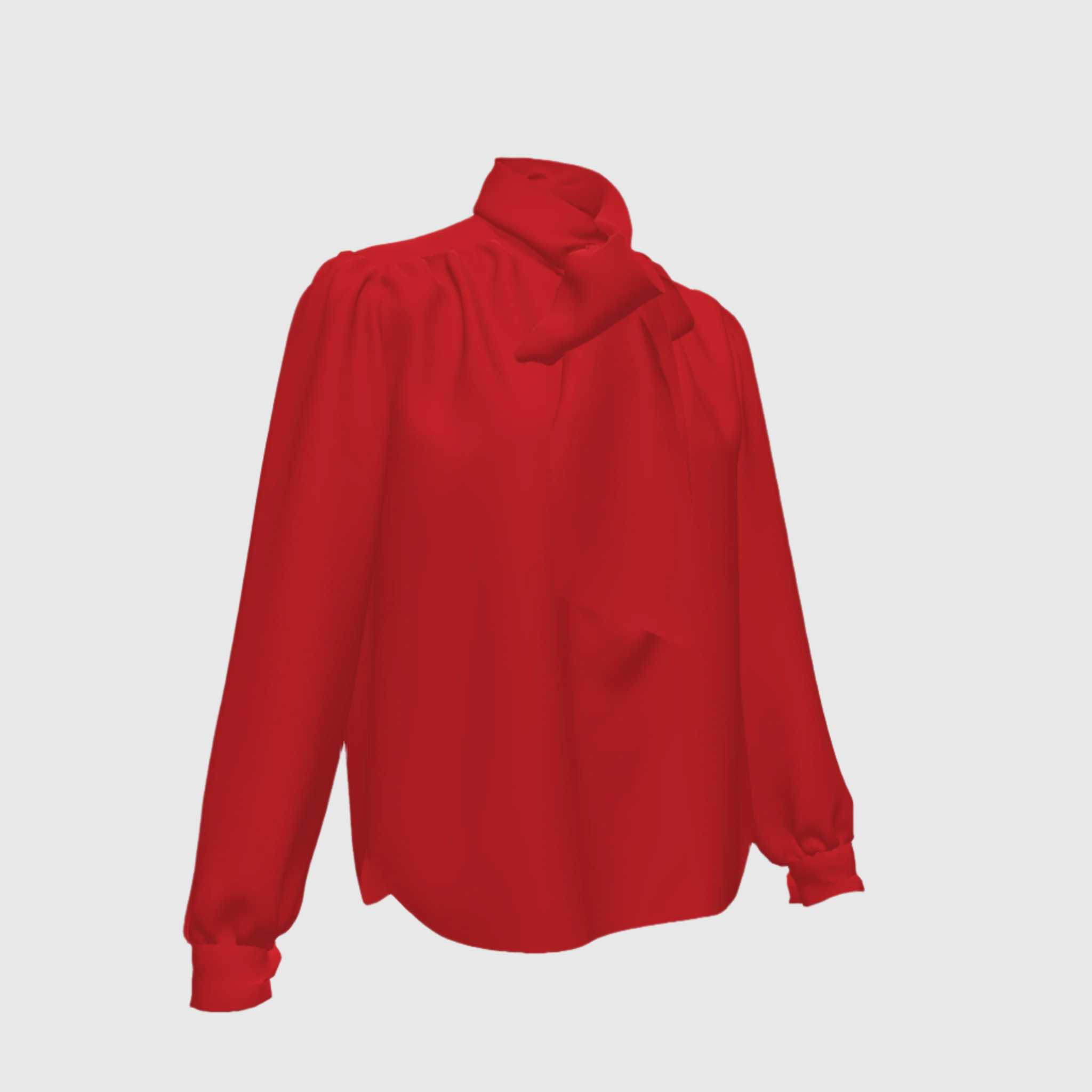 Red Bow Blouse