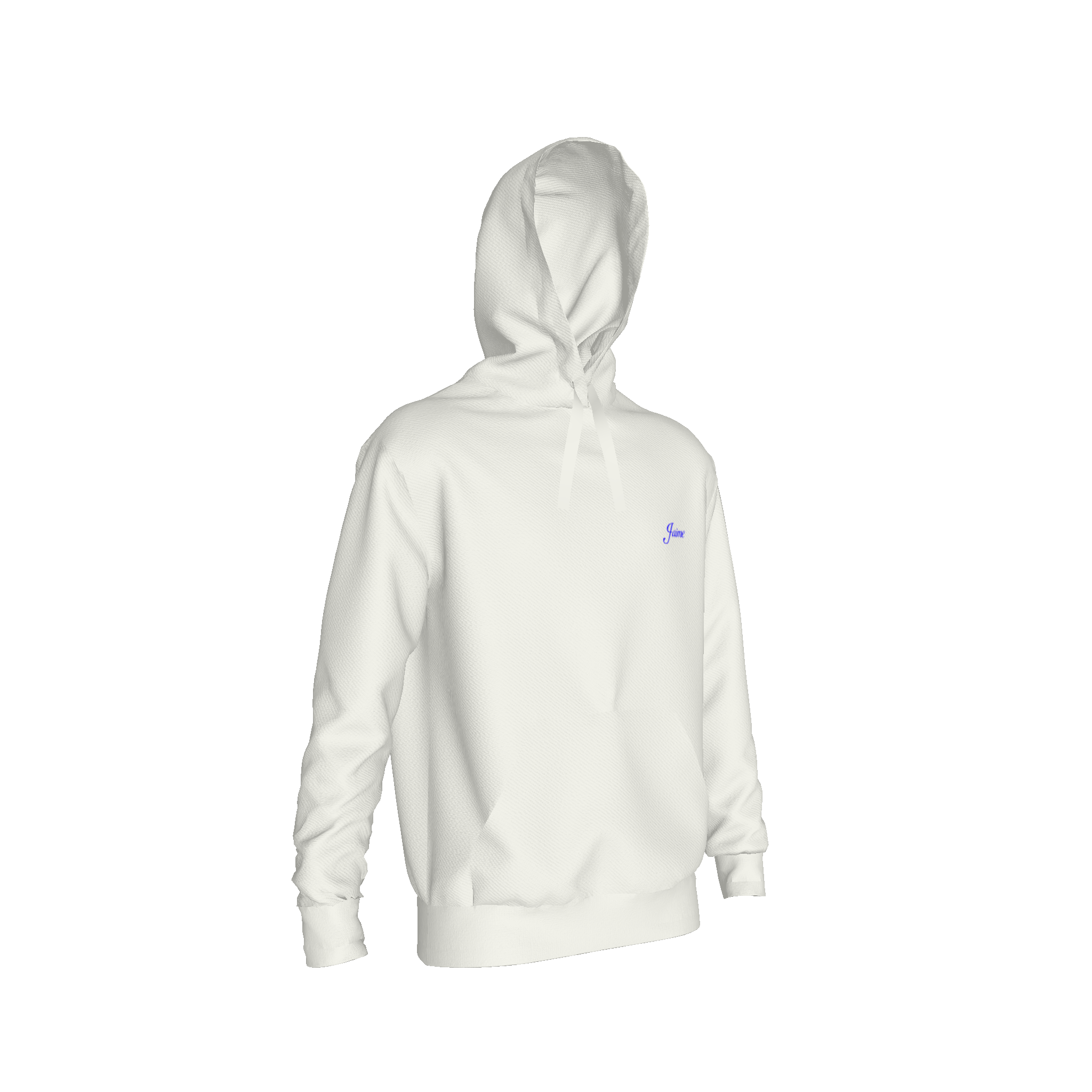 'Llaves del Cibao' Hoodie in Azúcar Azul Blanco