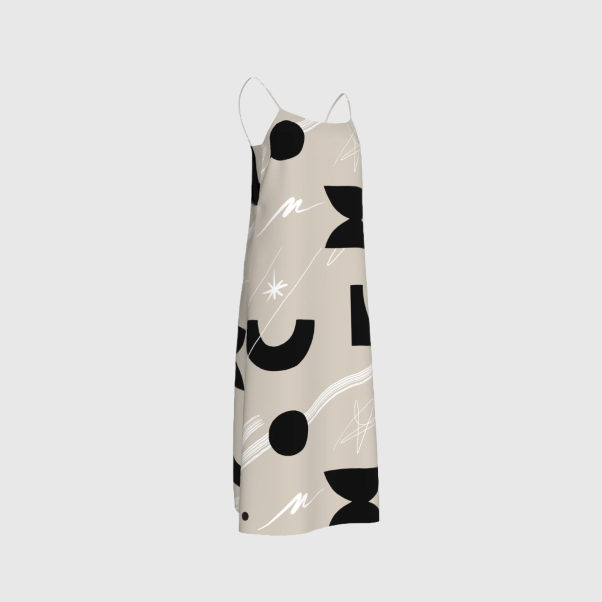 Abstract Slip Dress