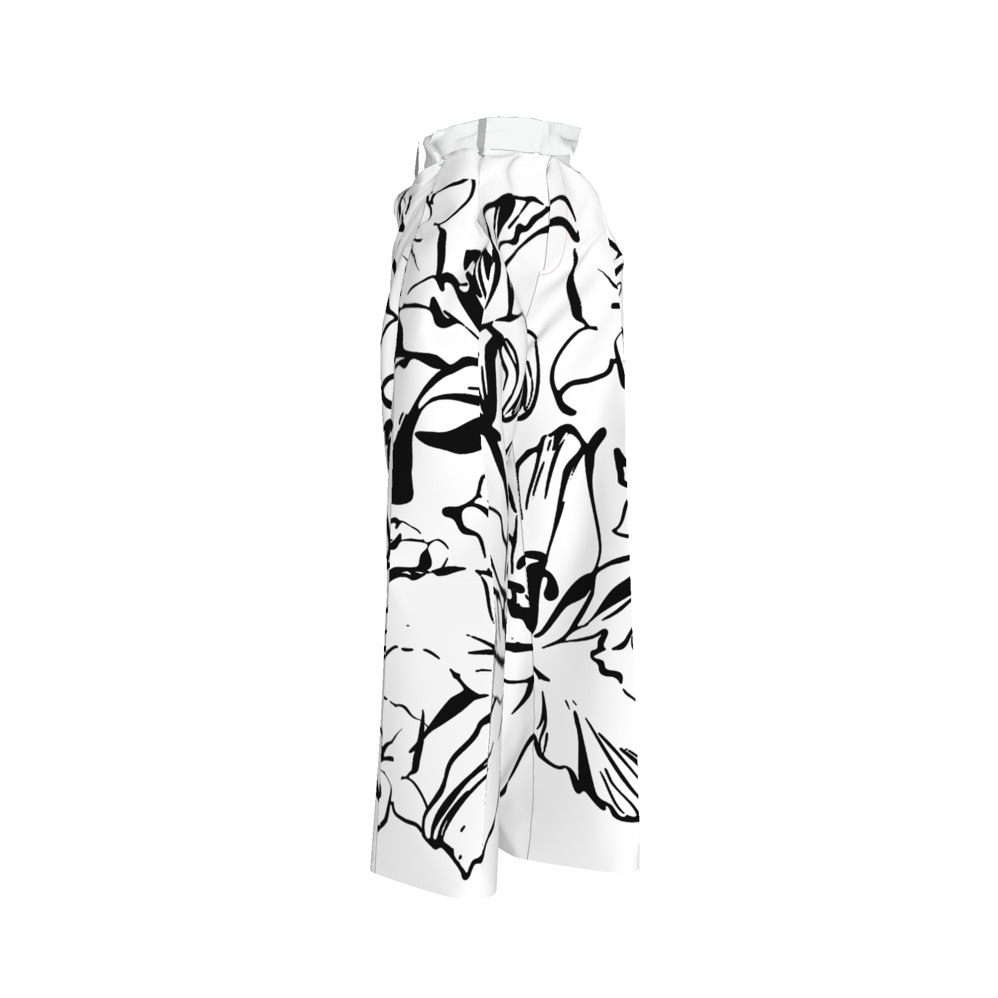 'Bayahibe Rose' Full Leg Pleated Pant