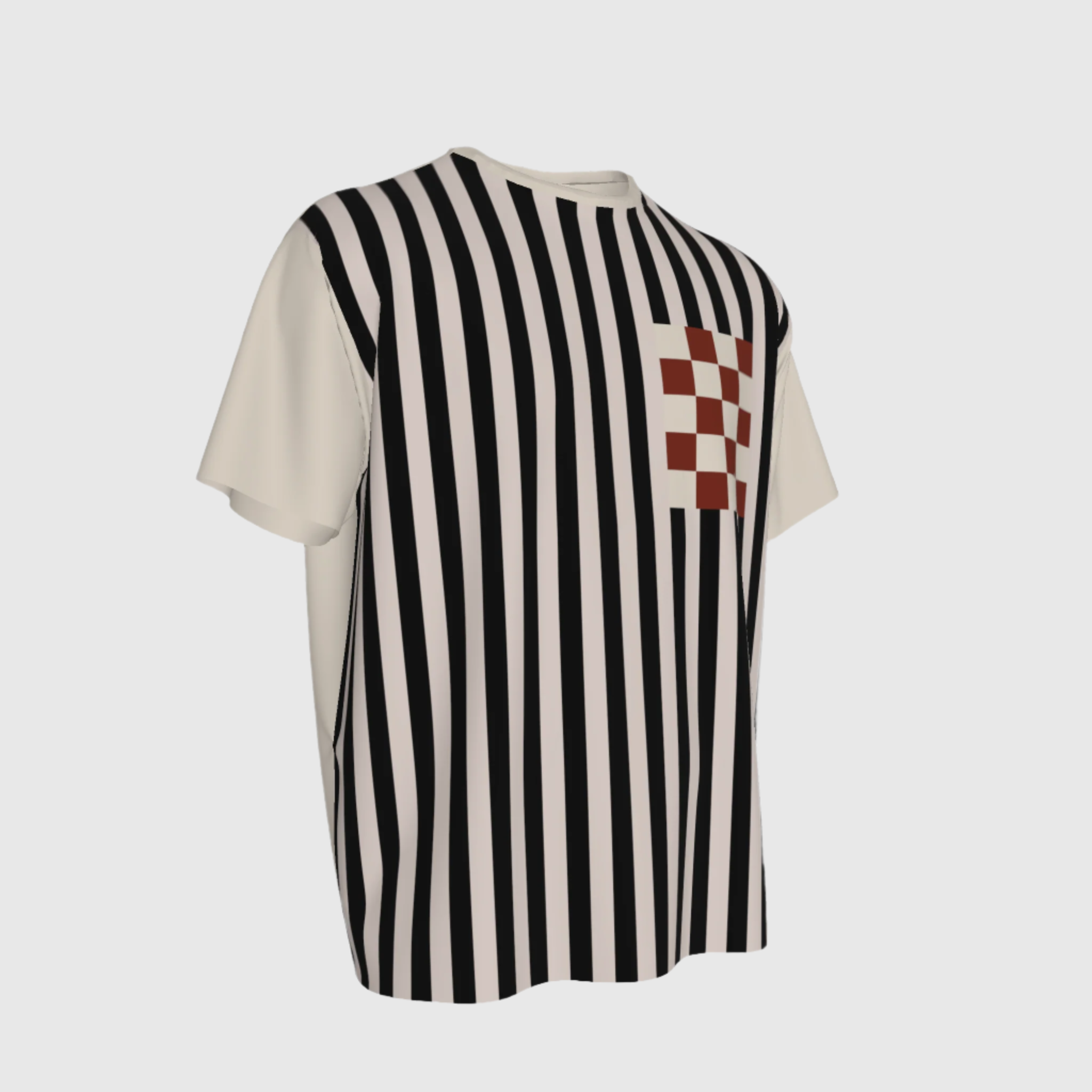 Relaxed Crew Neck Stripes Tee