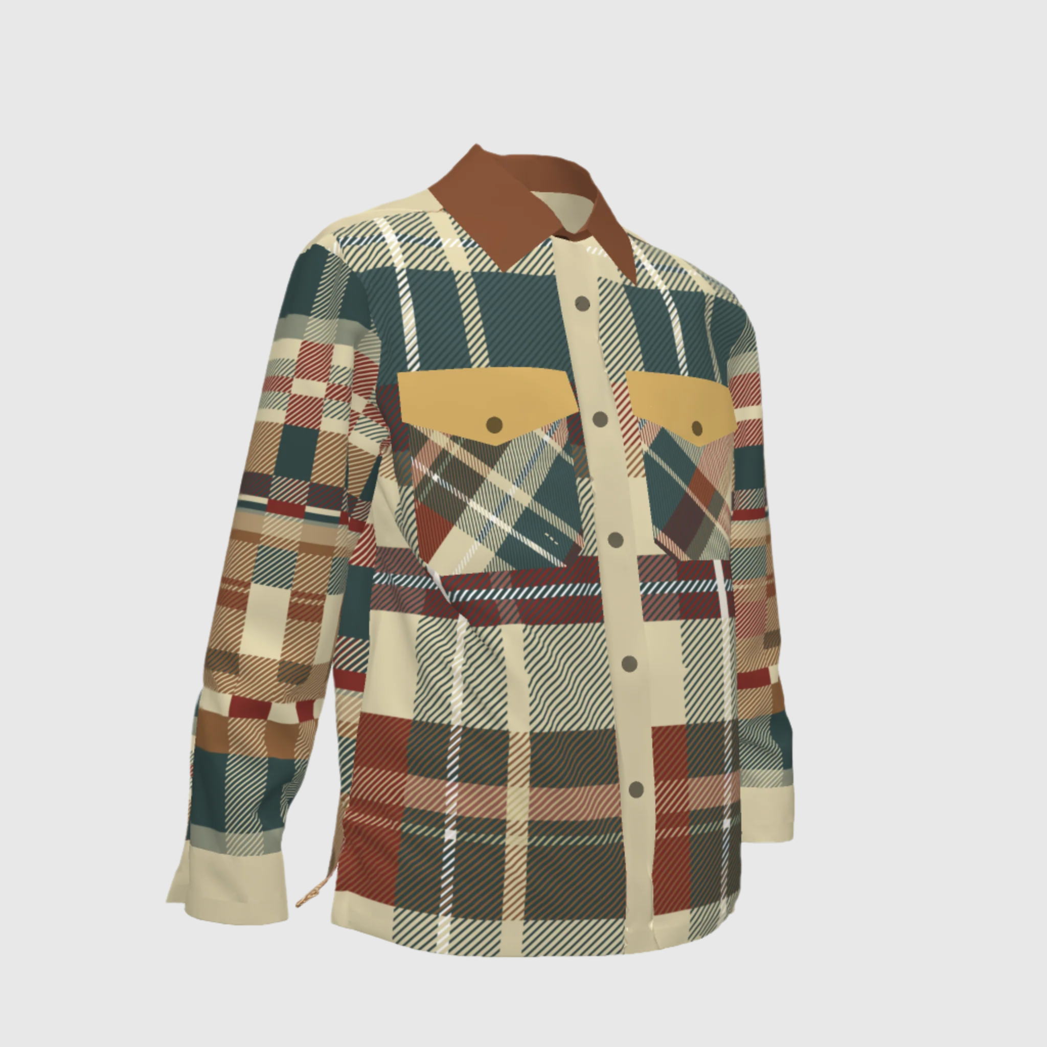 Jibaro Urbano Shirt Jacket - Holiday Shirt Jacket in Stretch Organic Classic Cotton Twill