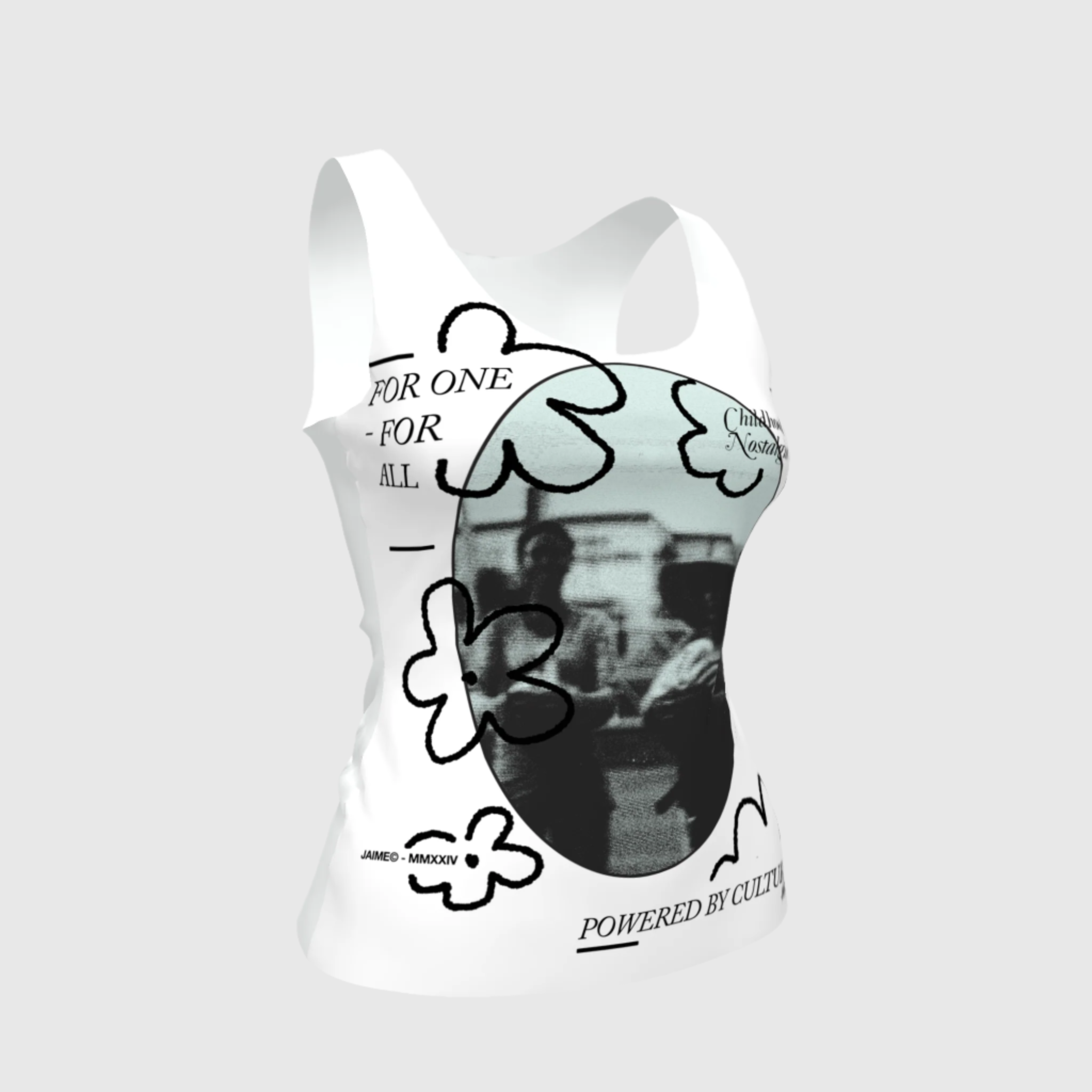 ‘Recuerdos en Flor’ Fitted Tank Top