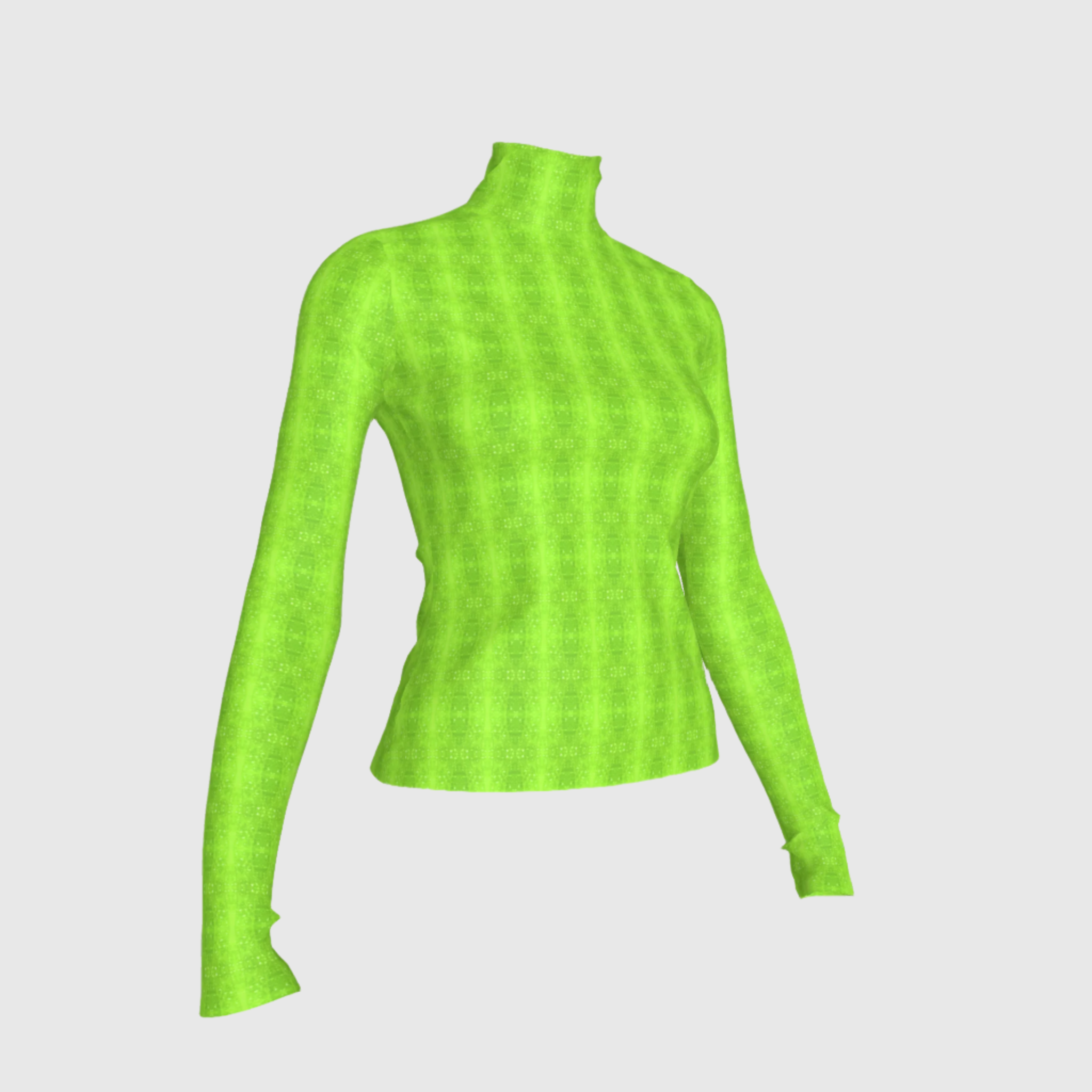 Acid Green Turtle Neck
