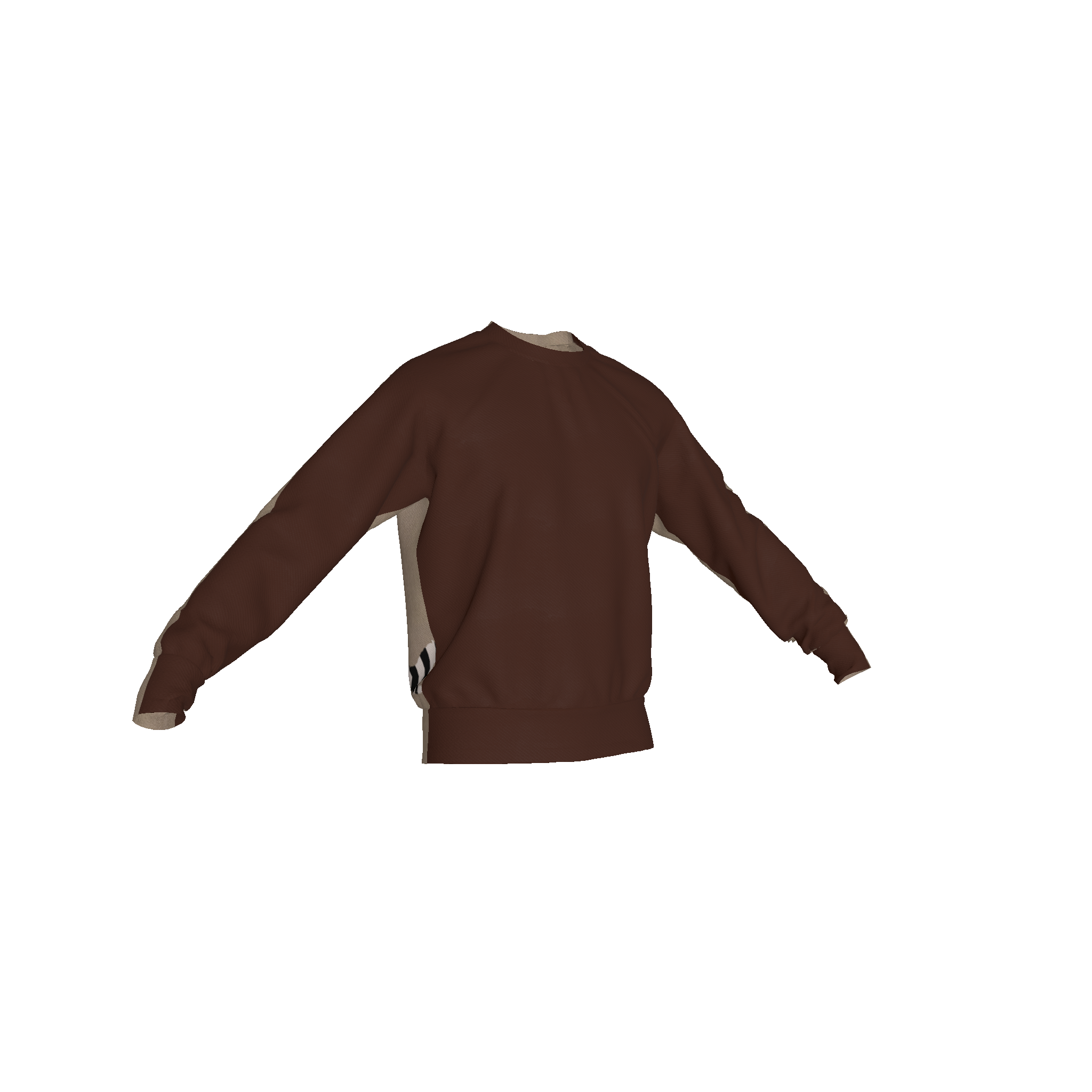 Zebra Cloud Sweater in French Terry (stretchy)