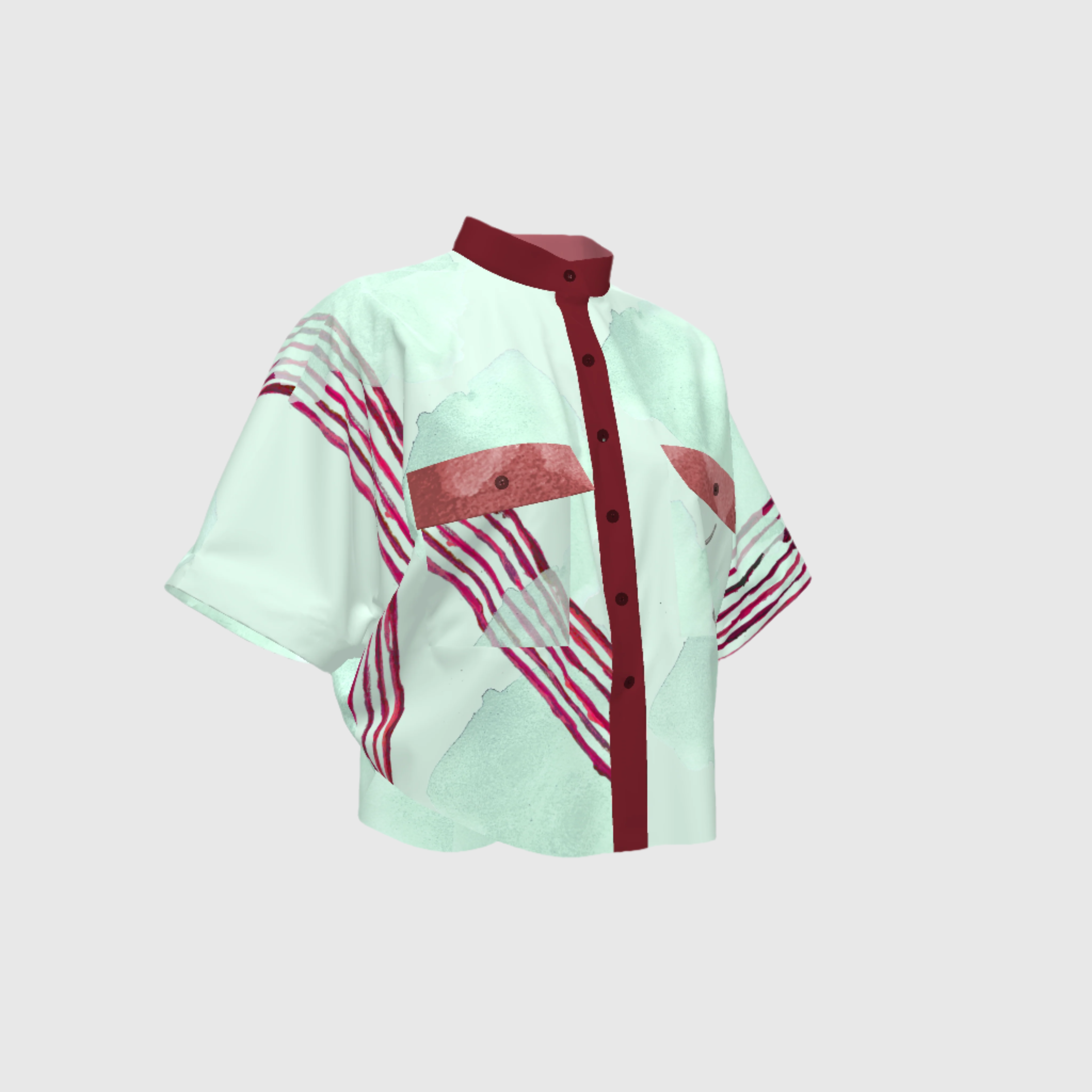 Walkie Mint Crop Kimono