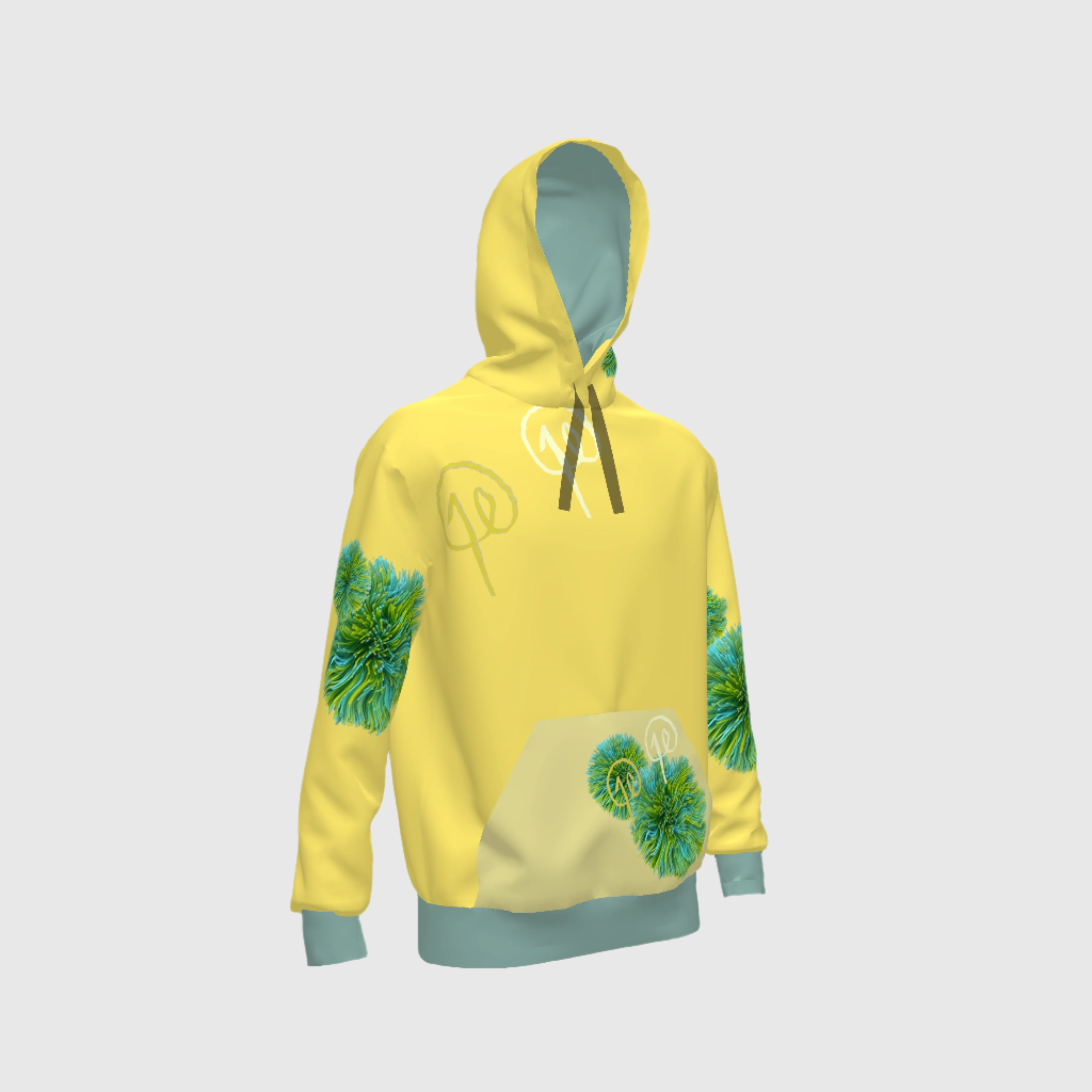 Green Koosh Hoodie