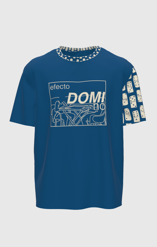 efecto DOMIno deep blue t-shirt