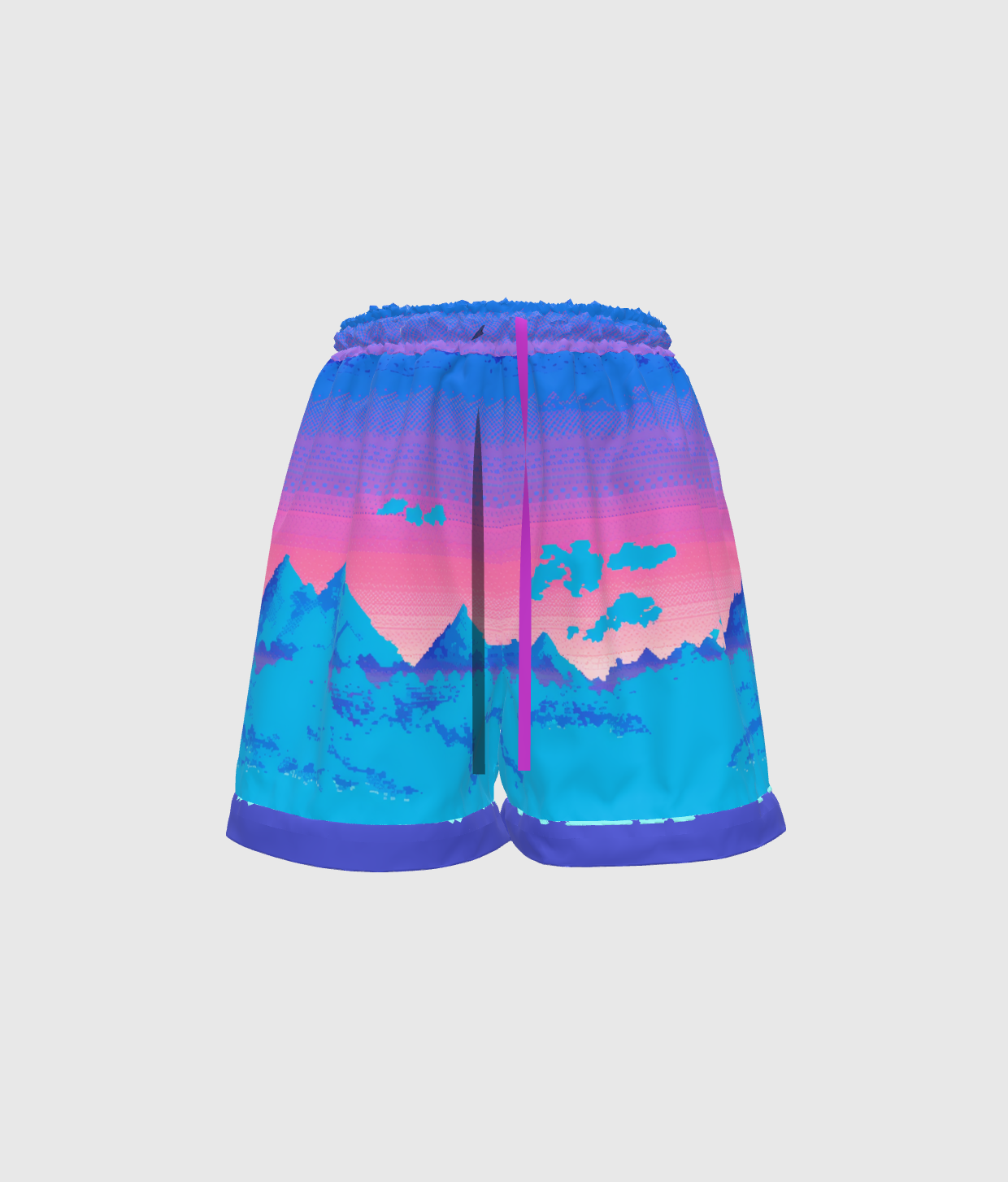 Pixel Paradise Shorts