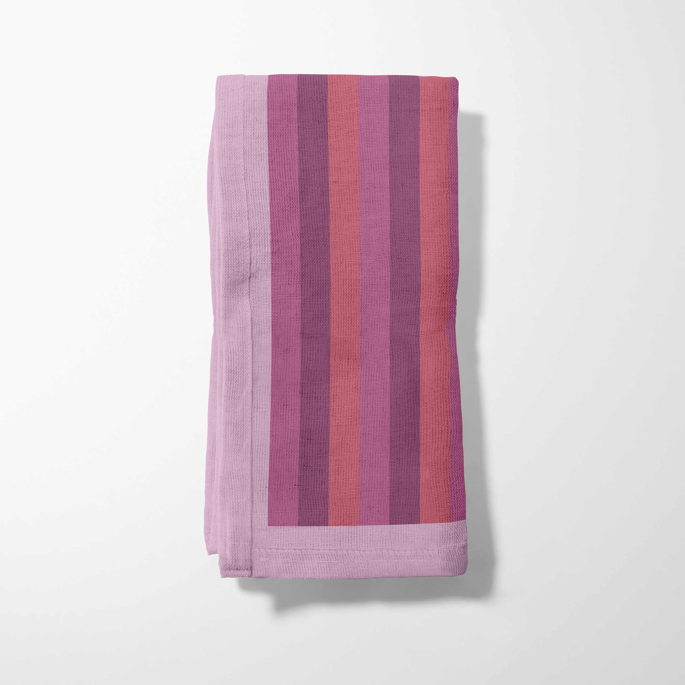 Tropical Stripes Napkin in Pink