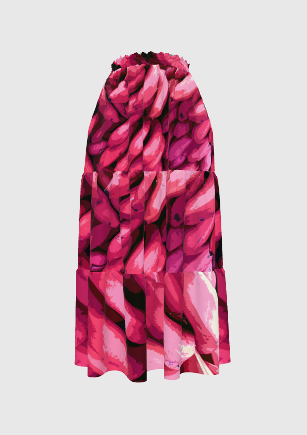 Hot Pink Graphic Maxi