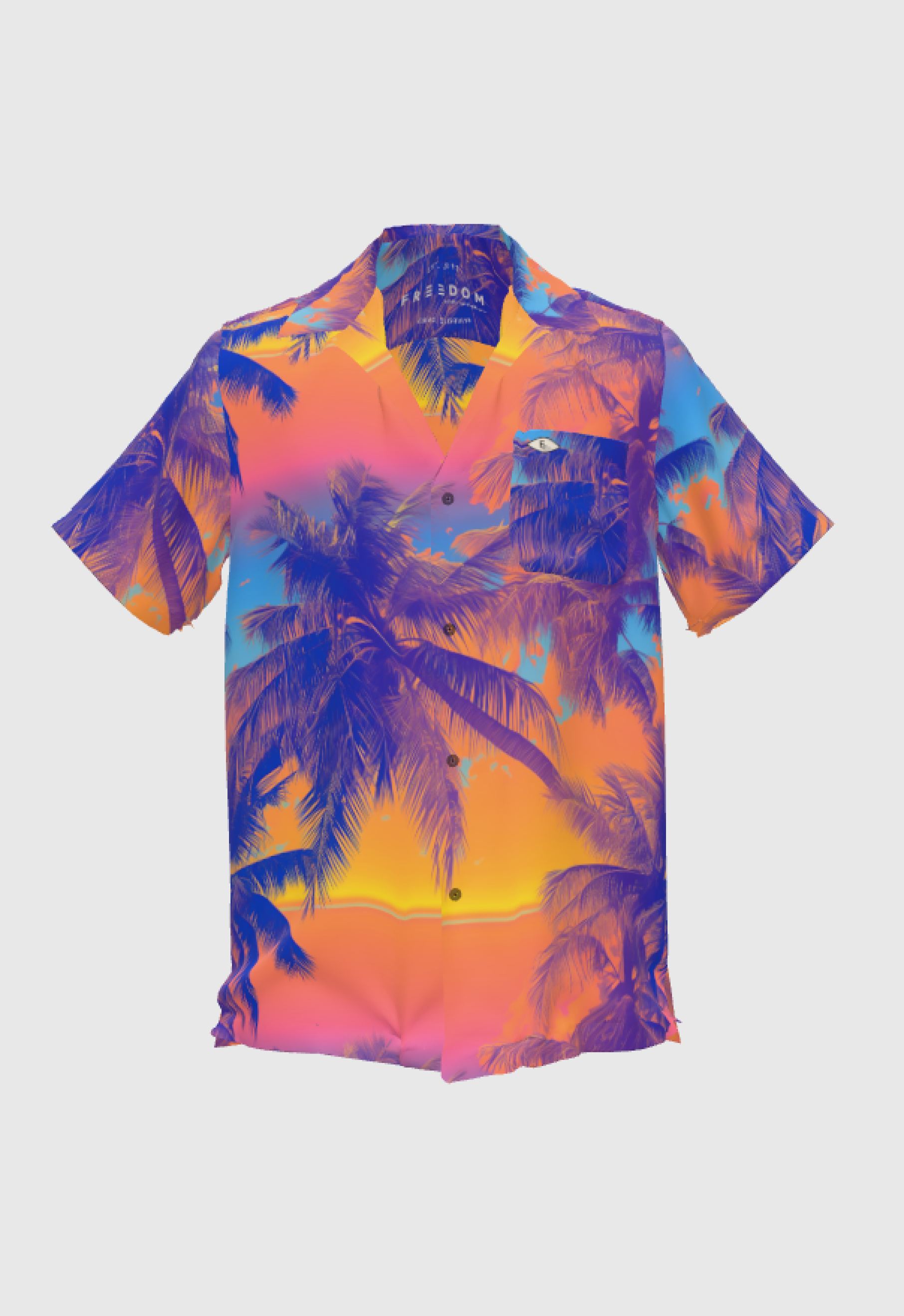 Elevated Bowling Shirt in Caribe