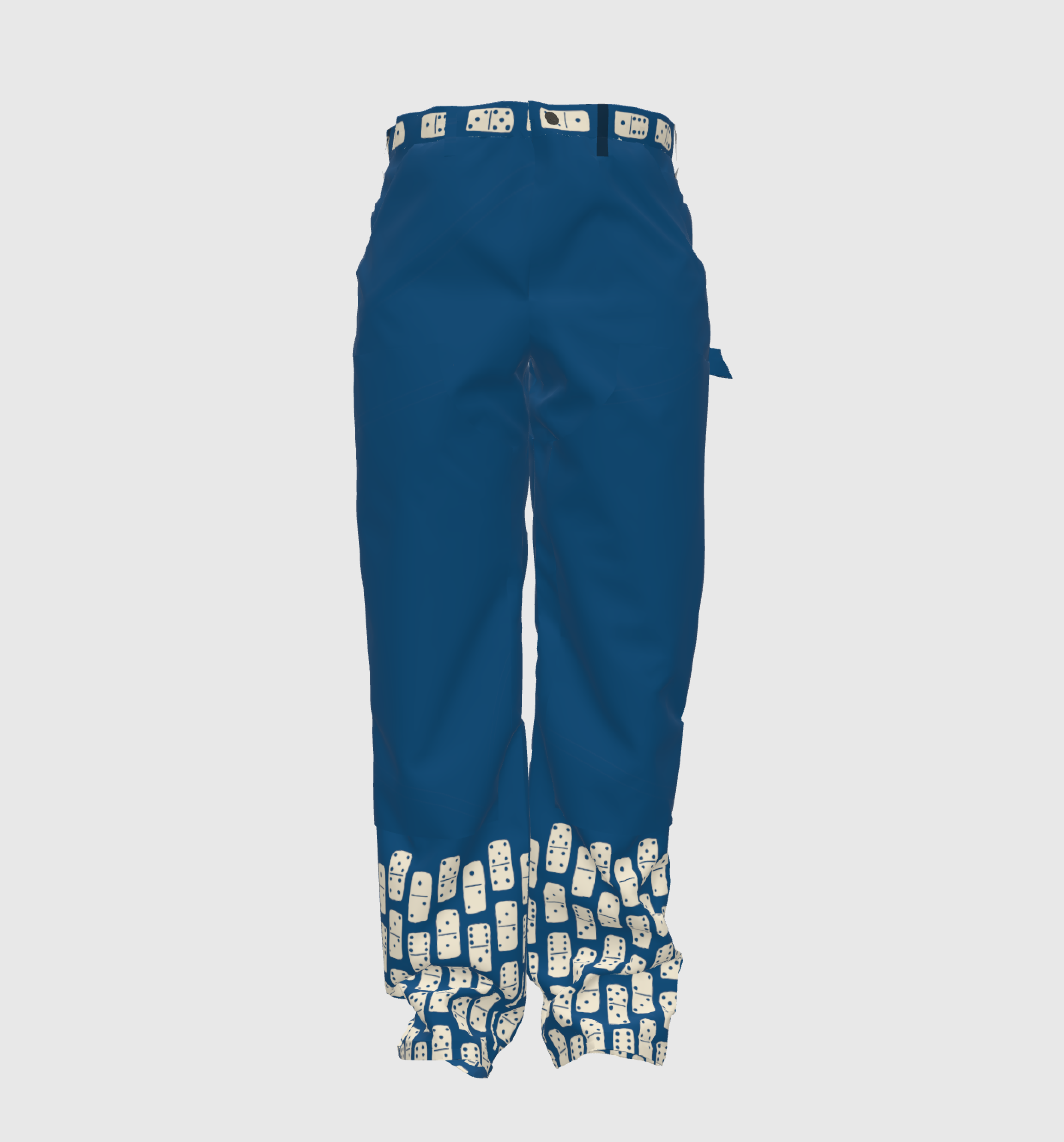 Men's Efecto DOMIno Deep Blue Boxy Pants