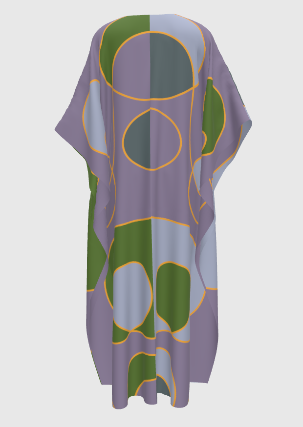 Doodle Grape Caftan