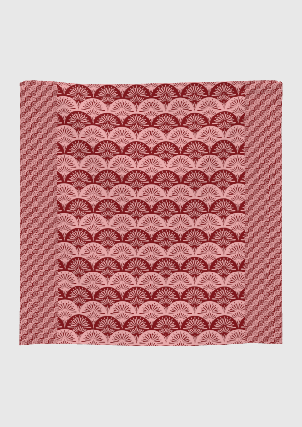 Colonial Pink & Red Tablecloth