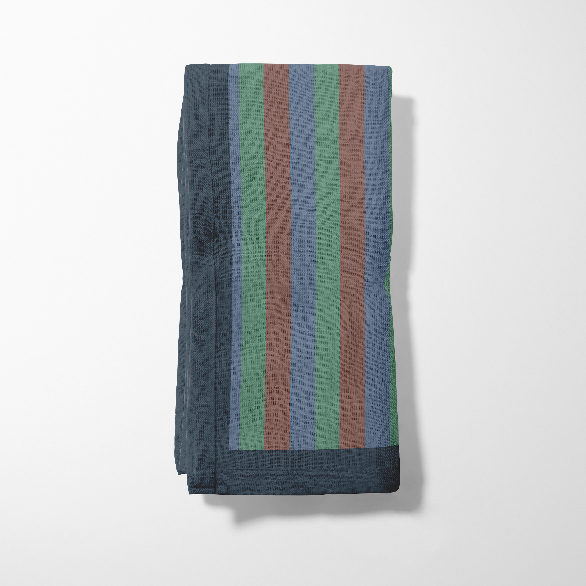 Tropical Stripes Napkin in Blue