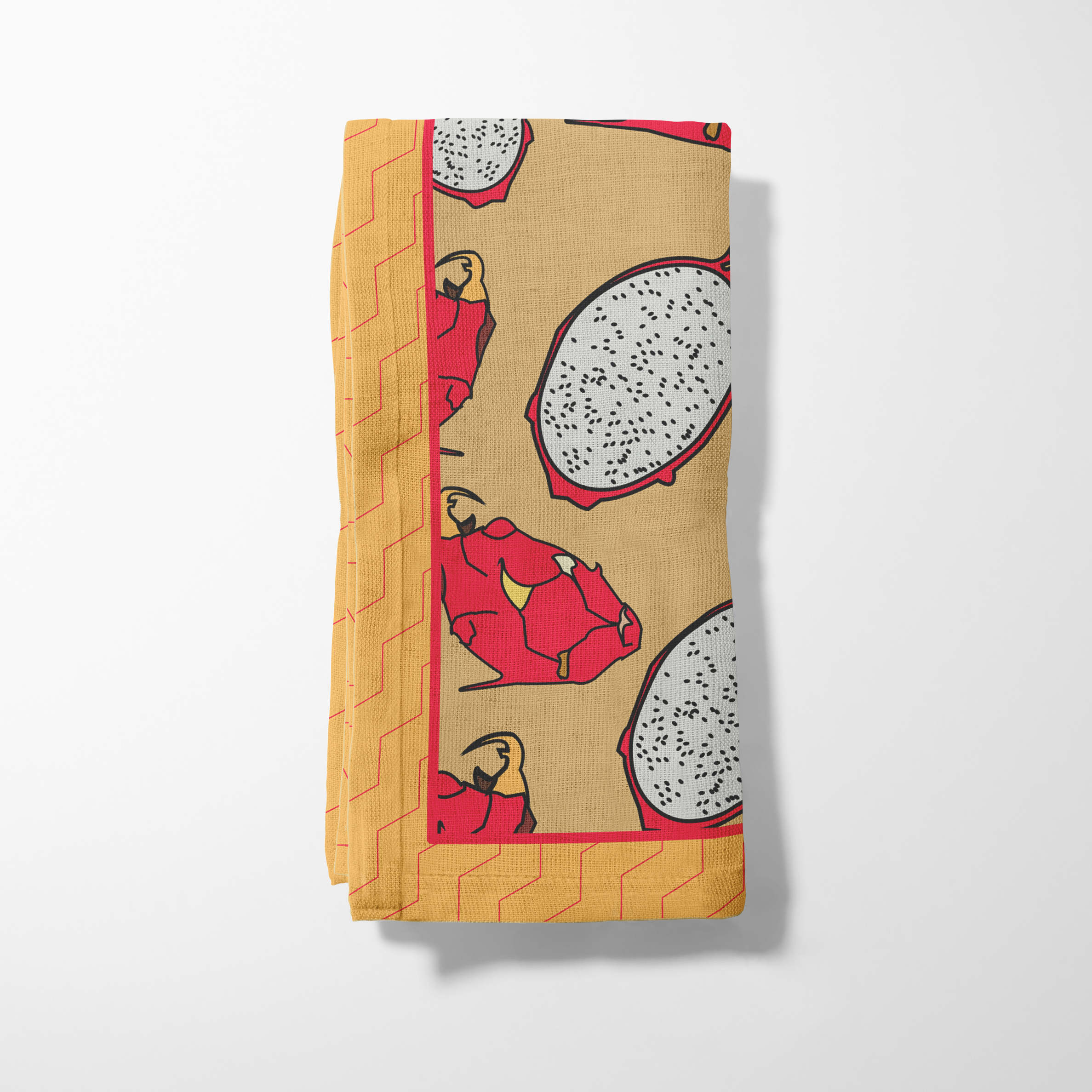 Dragon Fruit in Yellow Napkin