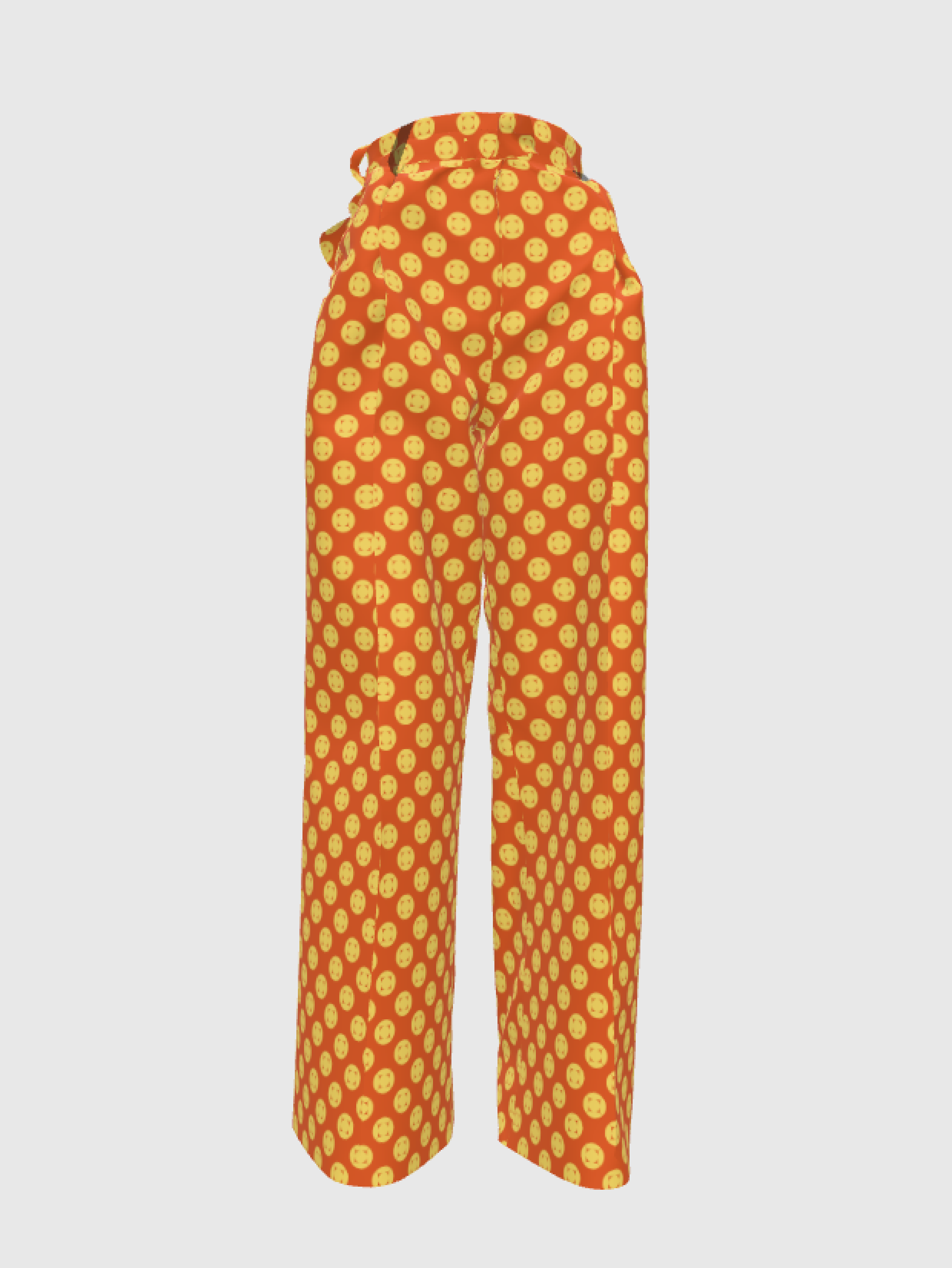 Orange Vibes Cotton Canvas Pant