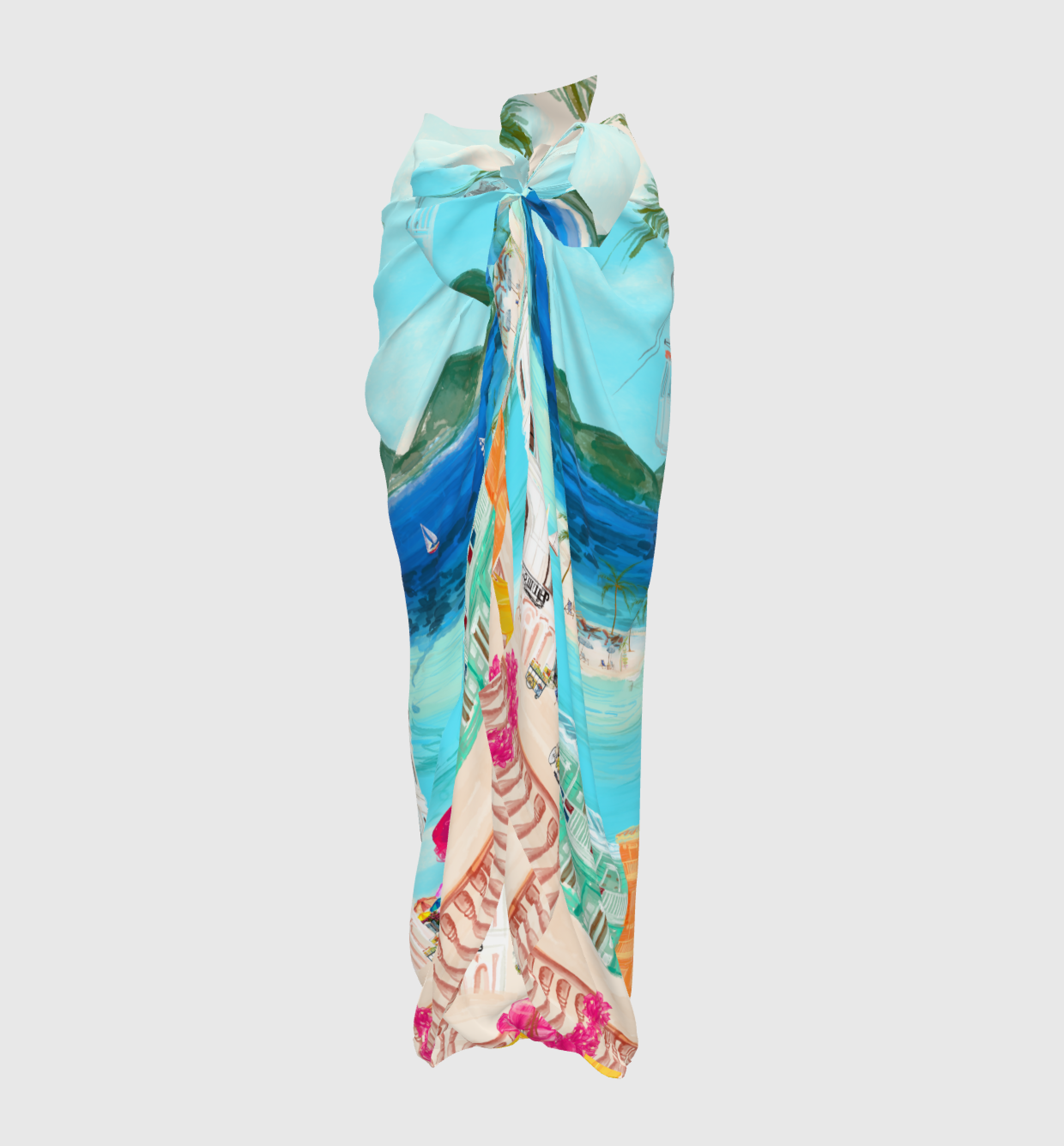 Wrapped Sarong Skirt - Puertoplata Sarong