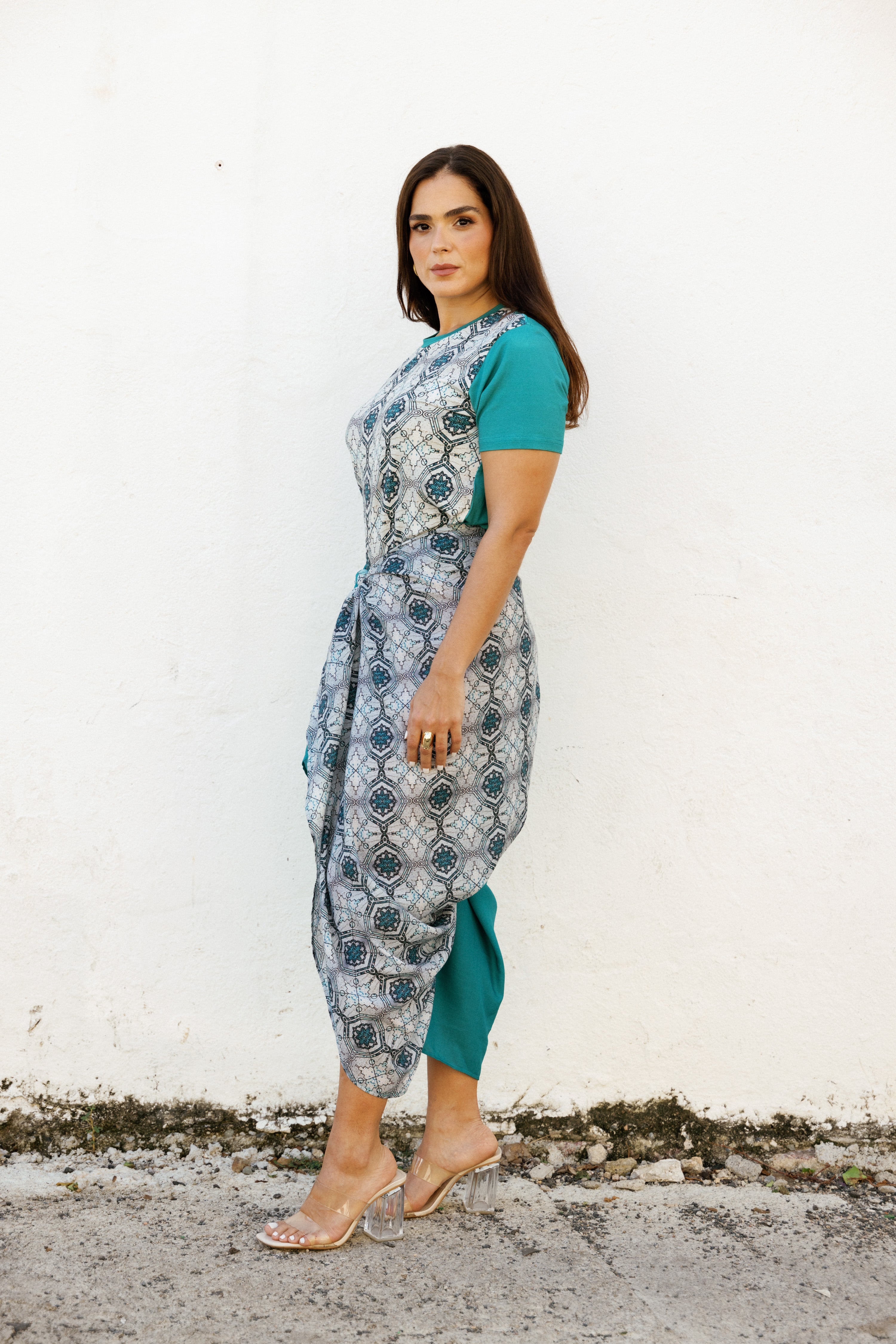 Sarong Maxi Colonial In Meriño Print